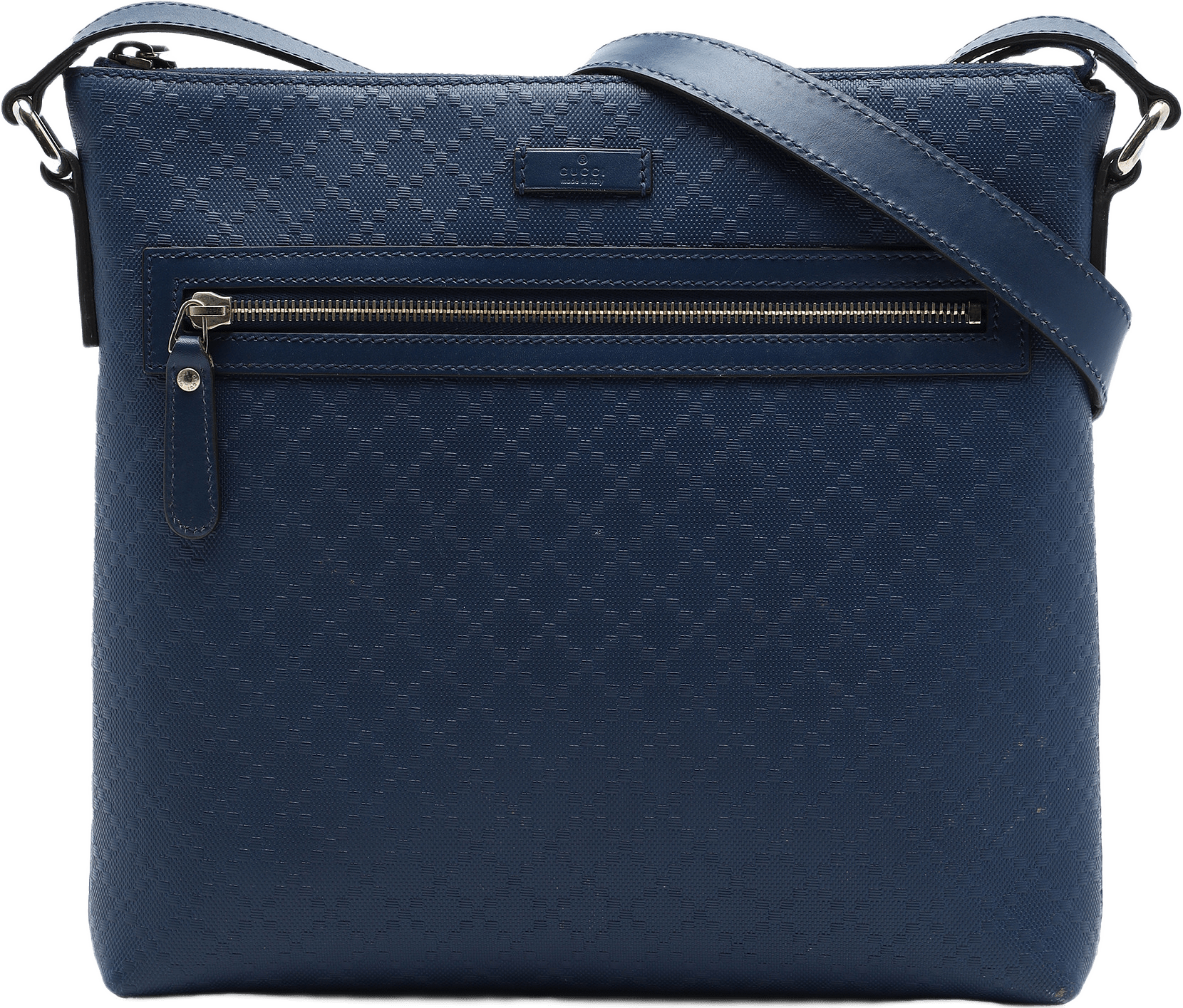 Gucci Diamante Calfskin Hilary Lux Crossbody, från Luxclusif, i färgen blå.