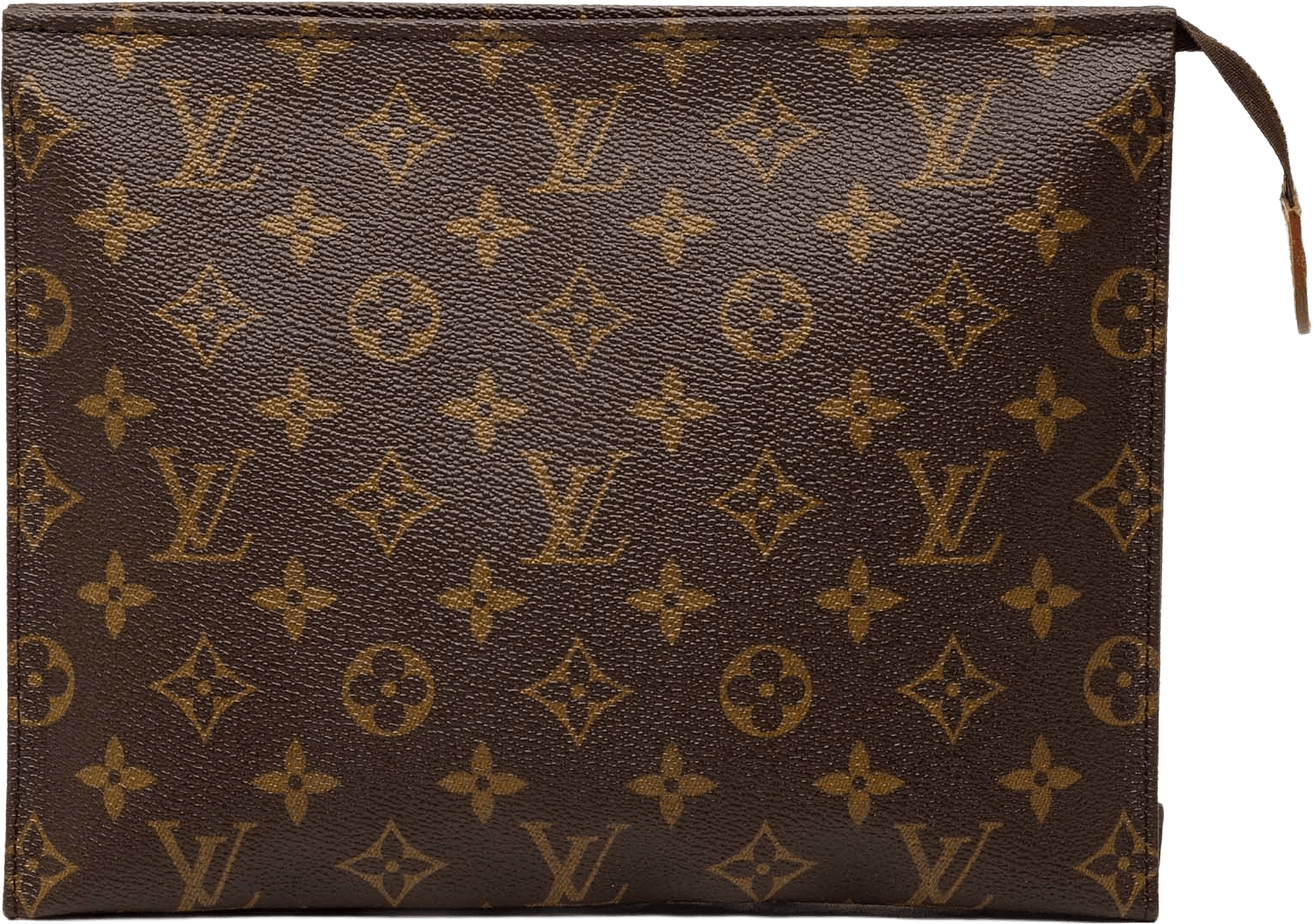 Louis Vuitton Monogram Toiletry Pouch 26, från Luxclusif, i färgen brown.