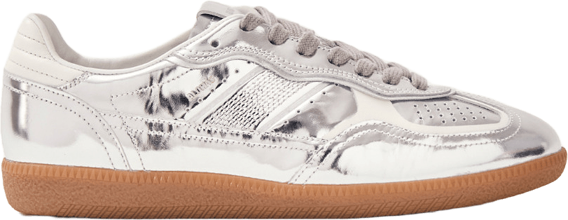 Tb.490 Rife Shimmer Silver Cream Leather Sneakers