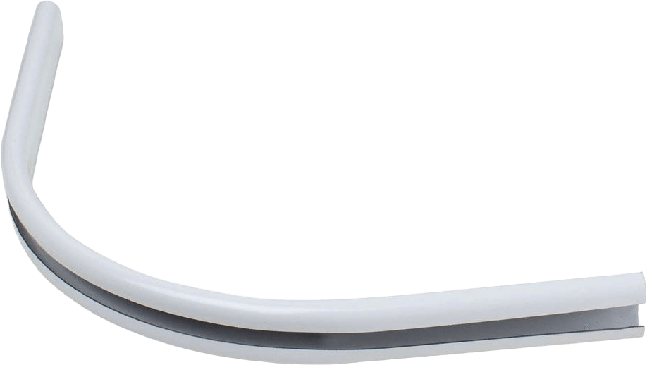 C-HÖRNBÖJ 90 GR 18X18CM, från Kirsch, i färgen White.