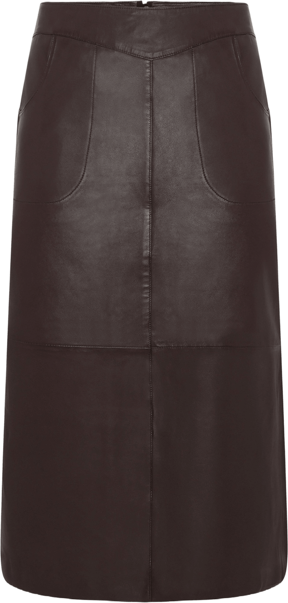 Dagmar Skirt, från Saki, i färgen chocolate brown.