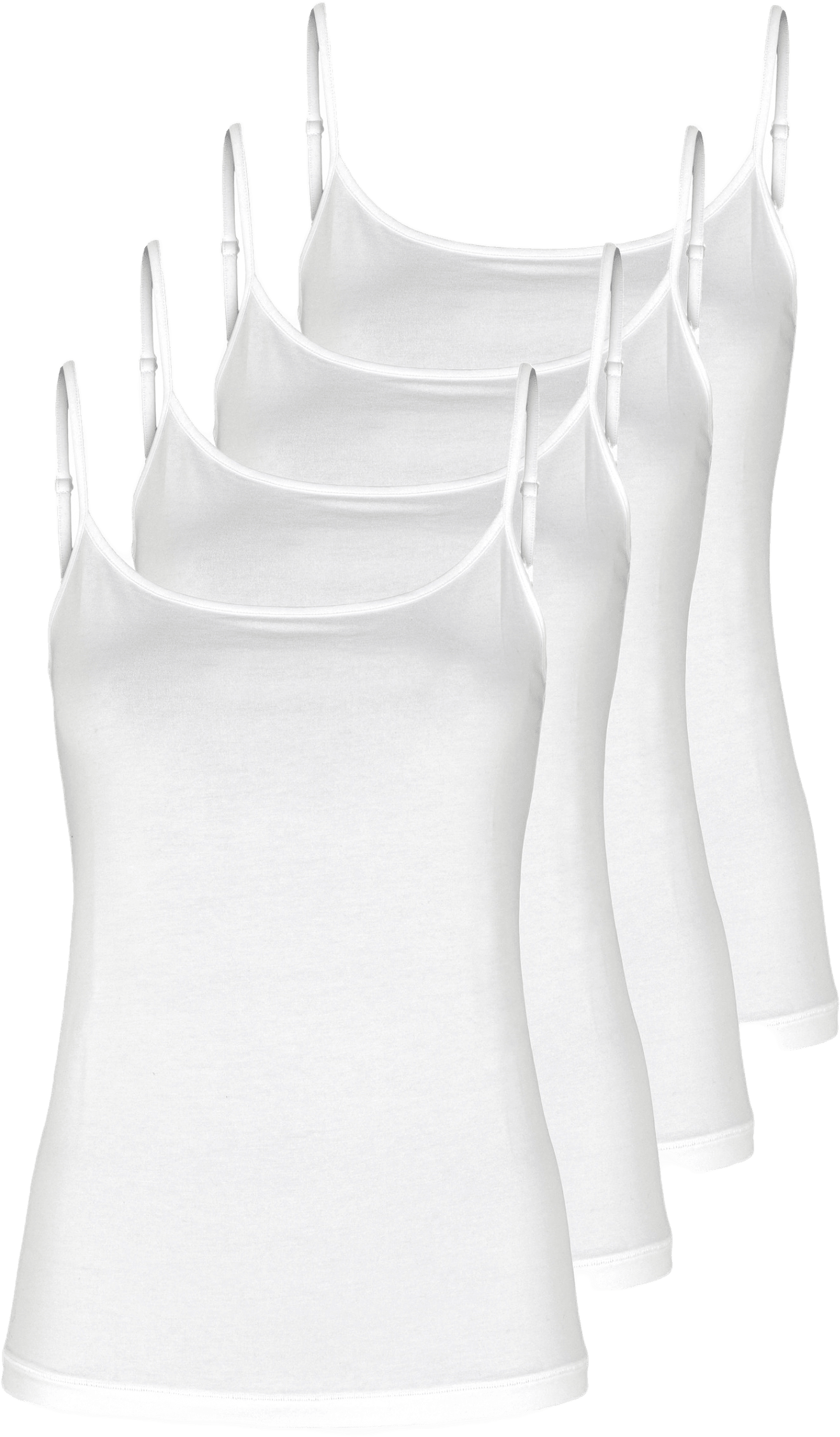 4-pack Bambu, Linne Smala Axelband, Grå, från JBS of Denmark, i färgen white.