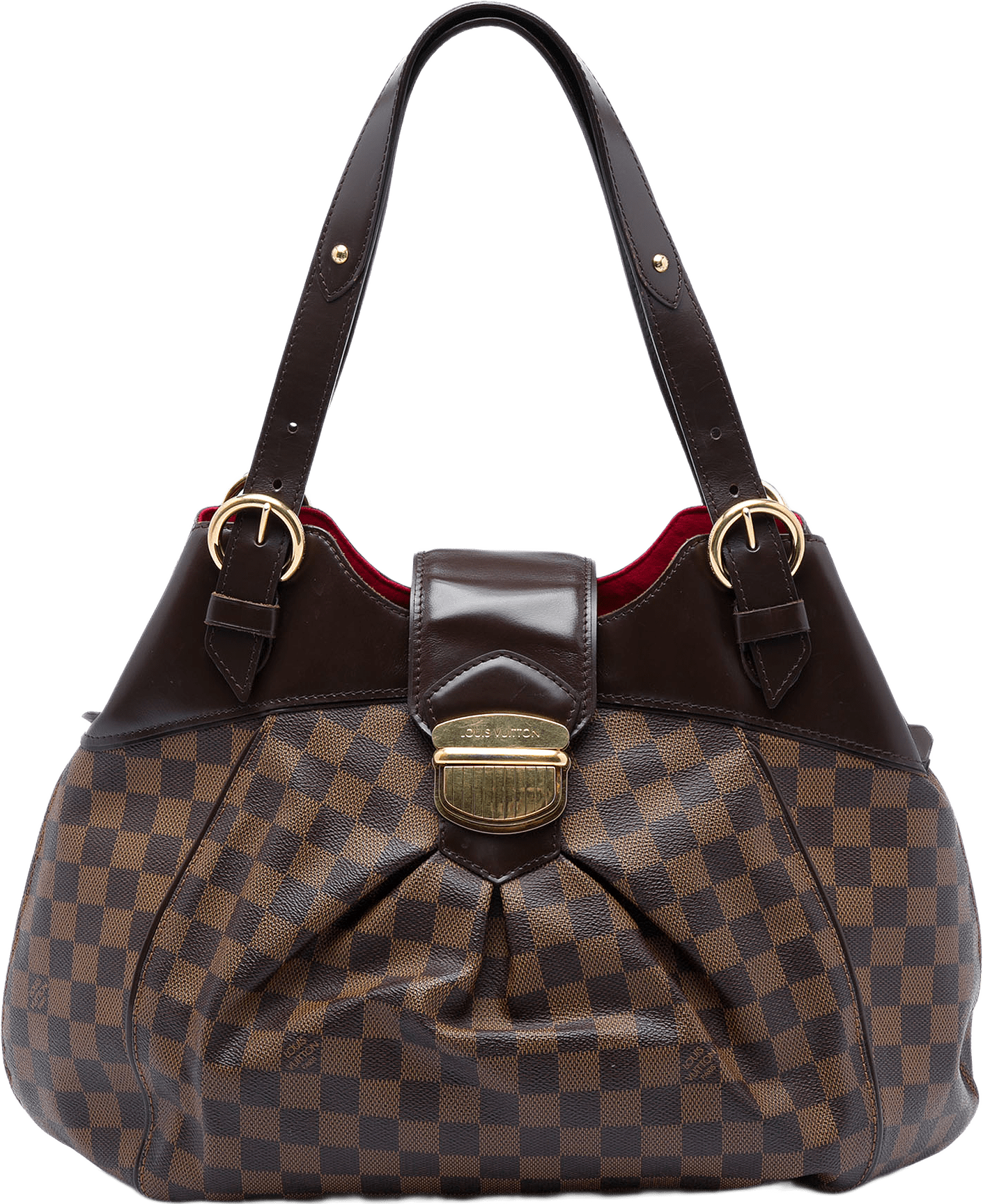 Louis Vuitton Damier Ebene Sistina Gm, från Luxclusif, i färgen brun.