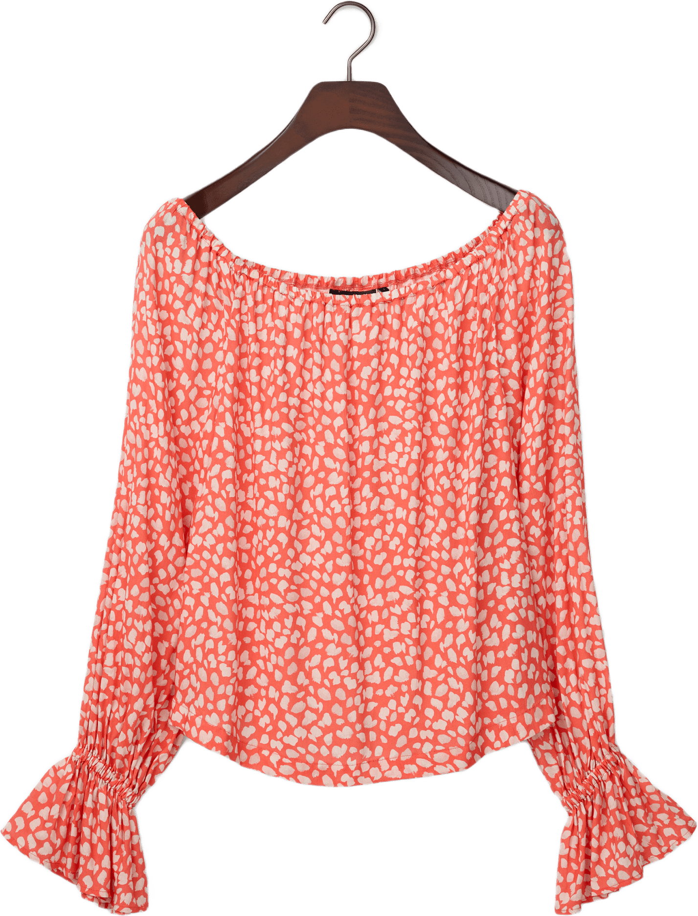Printed Off The Shoulder Blouse