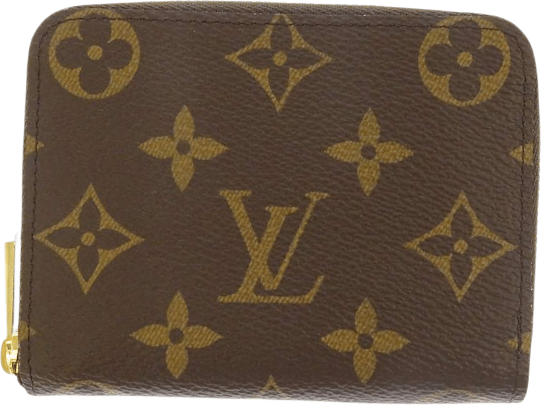 Louis Vuitton Monogram Zippy Coin Pouch, från Luxclusif, i färgen brown.