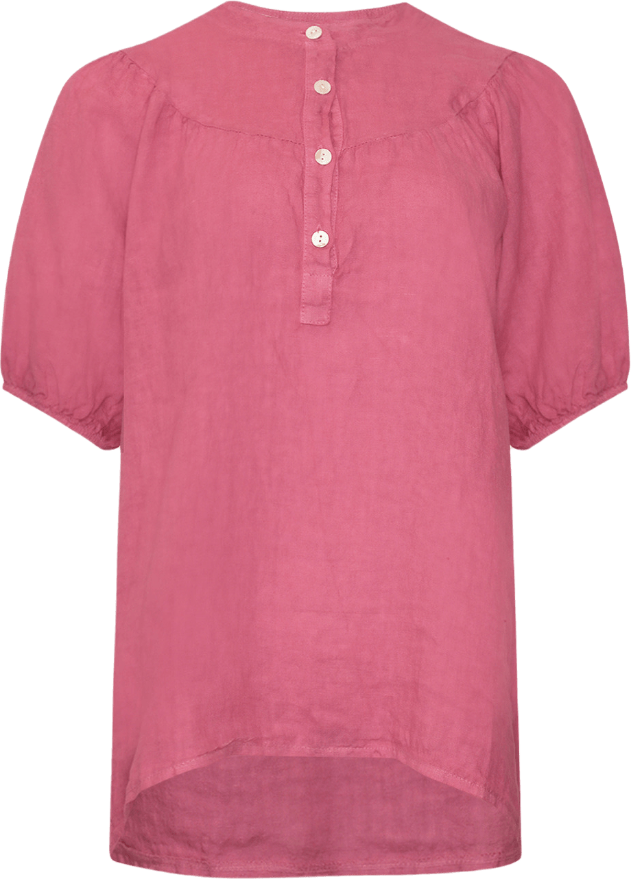 Ivy, Blouse, Linen - Betty Pink