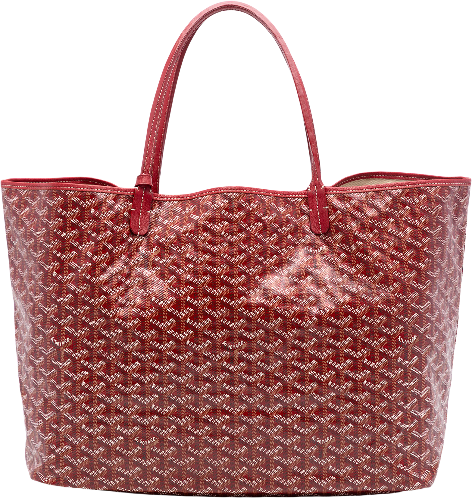 Goyard Goyardine Saint Louis Gm, från Luxclusif, i färgen red.