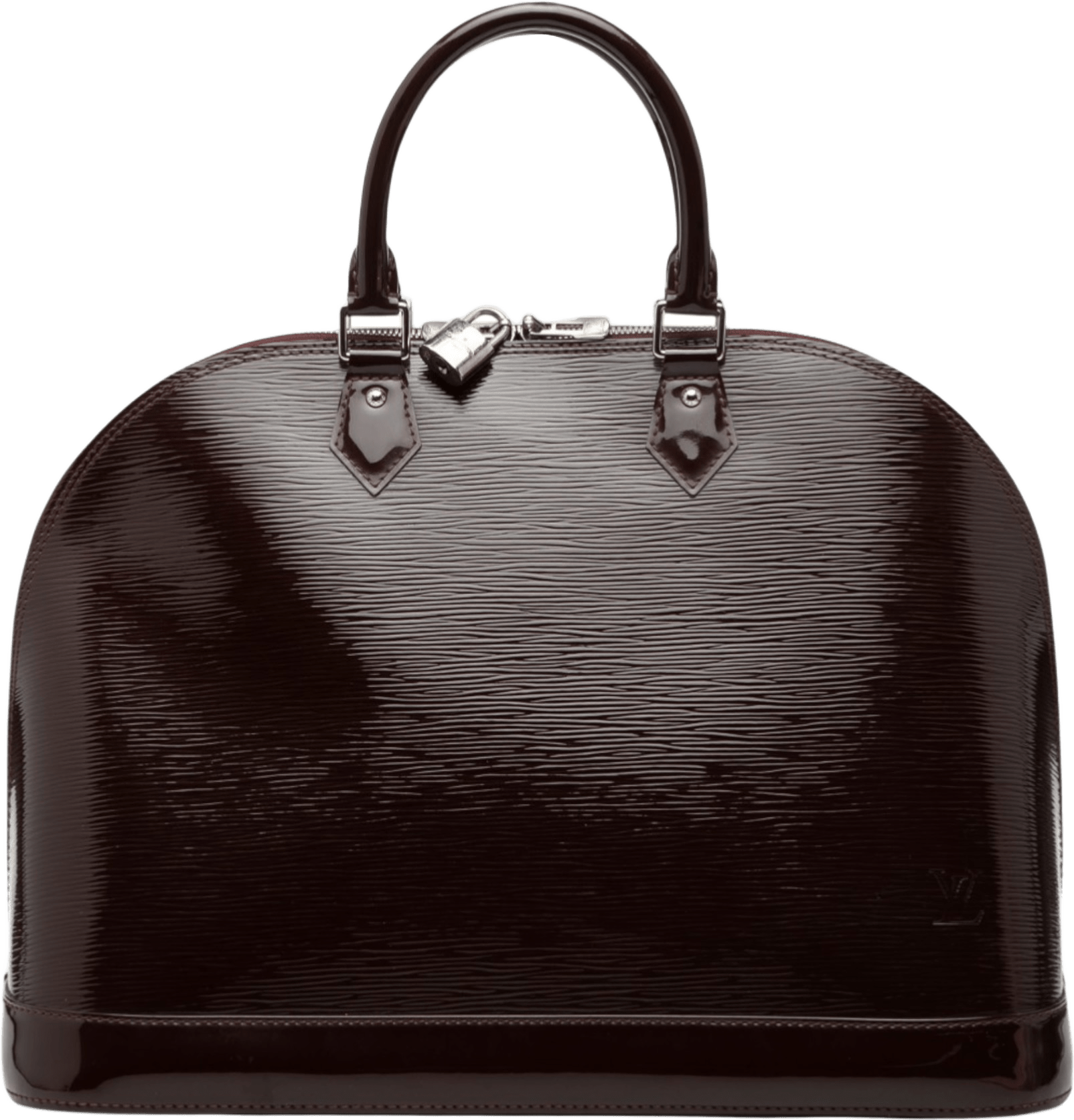 Louis Vuitton Electric Epi Alma Gm, från Luxclusif, i färgen burgundy.