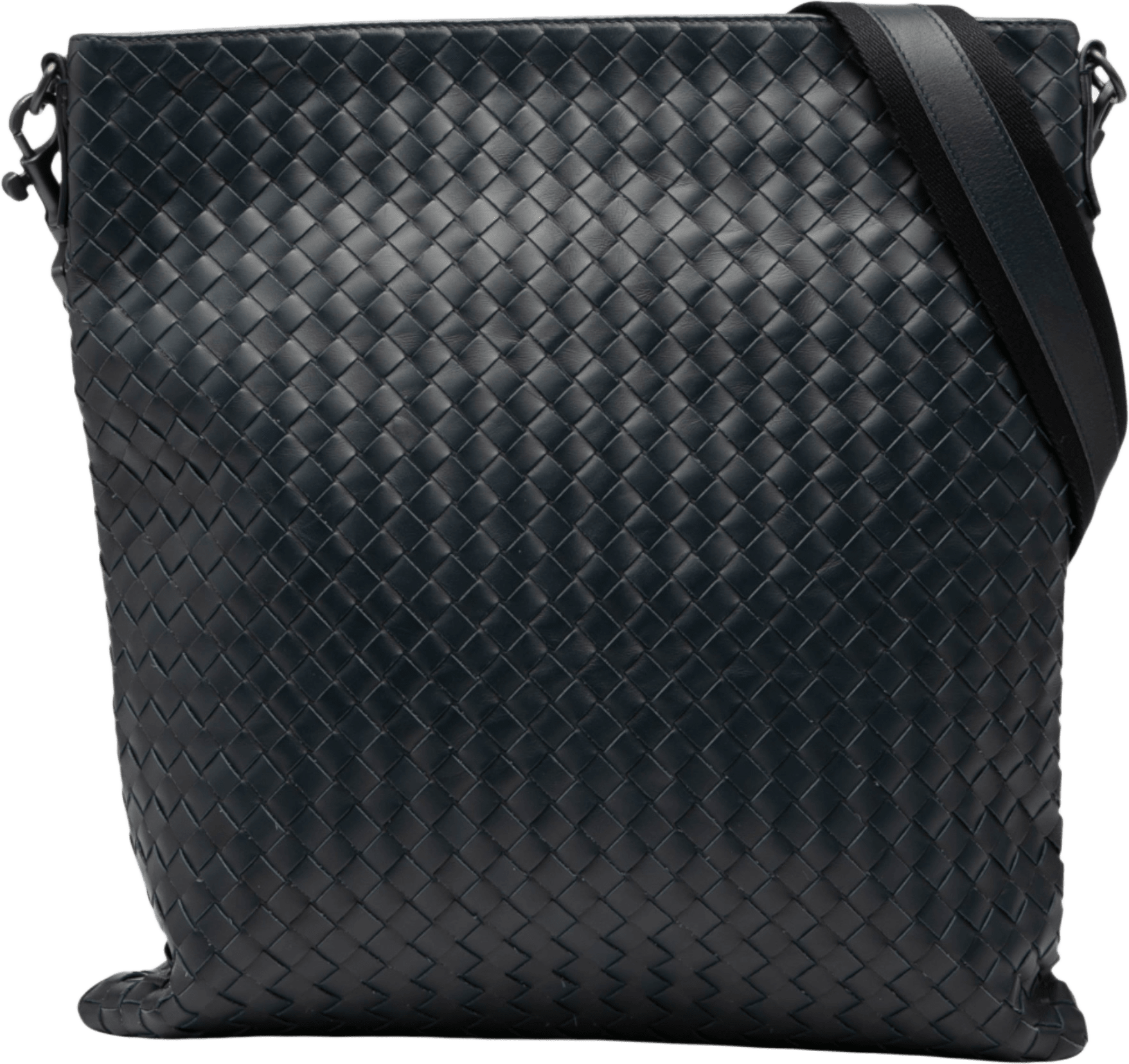 Bottega Veneta Nappa Intrecciato Vn Crossbody, från Luxclusif, i färgen dark blue.