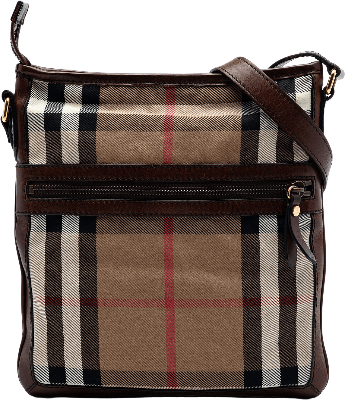 Burberry Exploded Check Canvas Crossbody, från Luxclusif, i färgen beige.