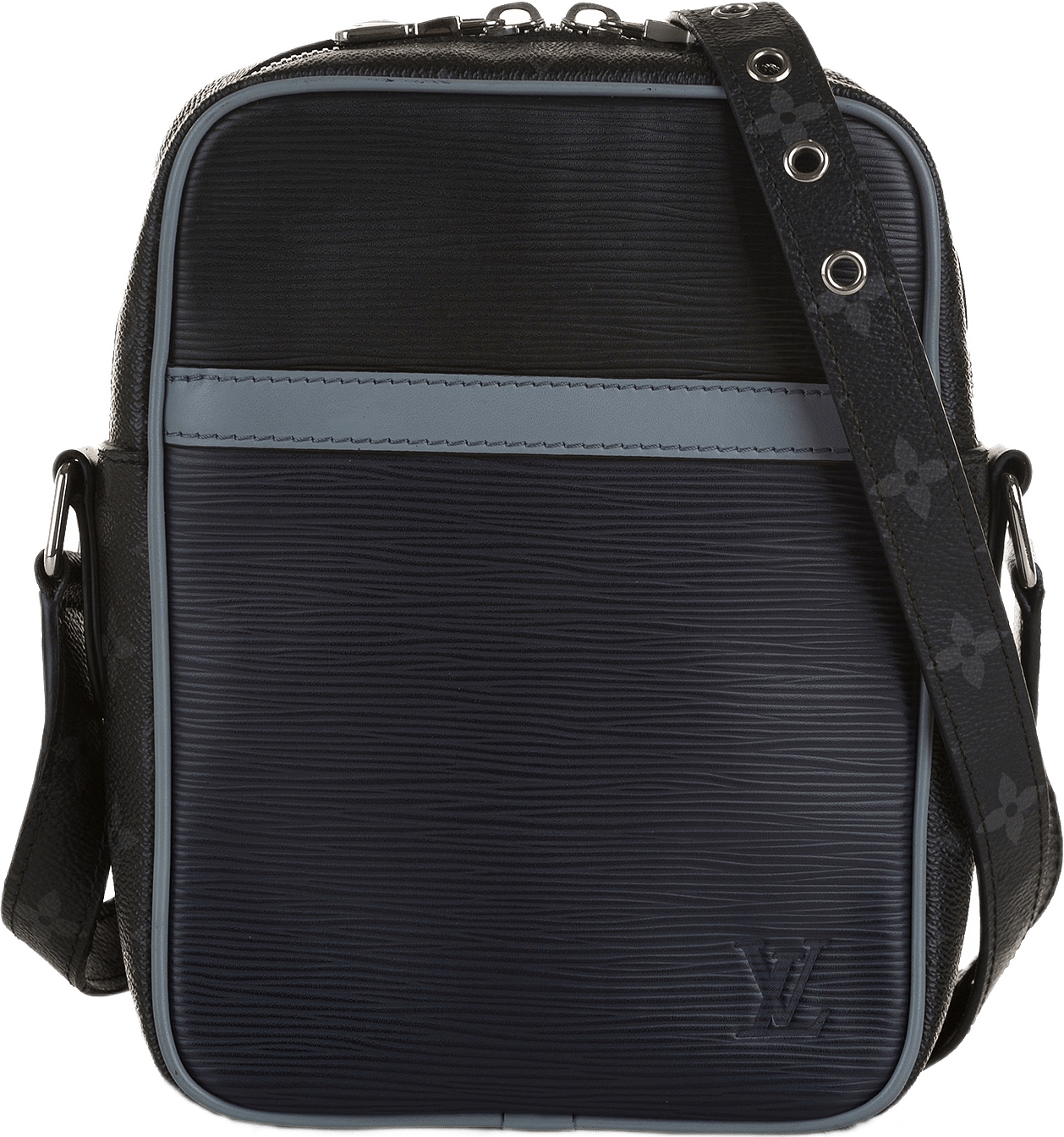 Louis Vuitton Epi Monogram Danube Pm, från Luxclusif, i färgen blue.
