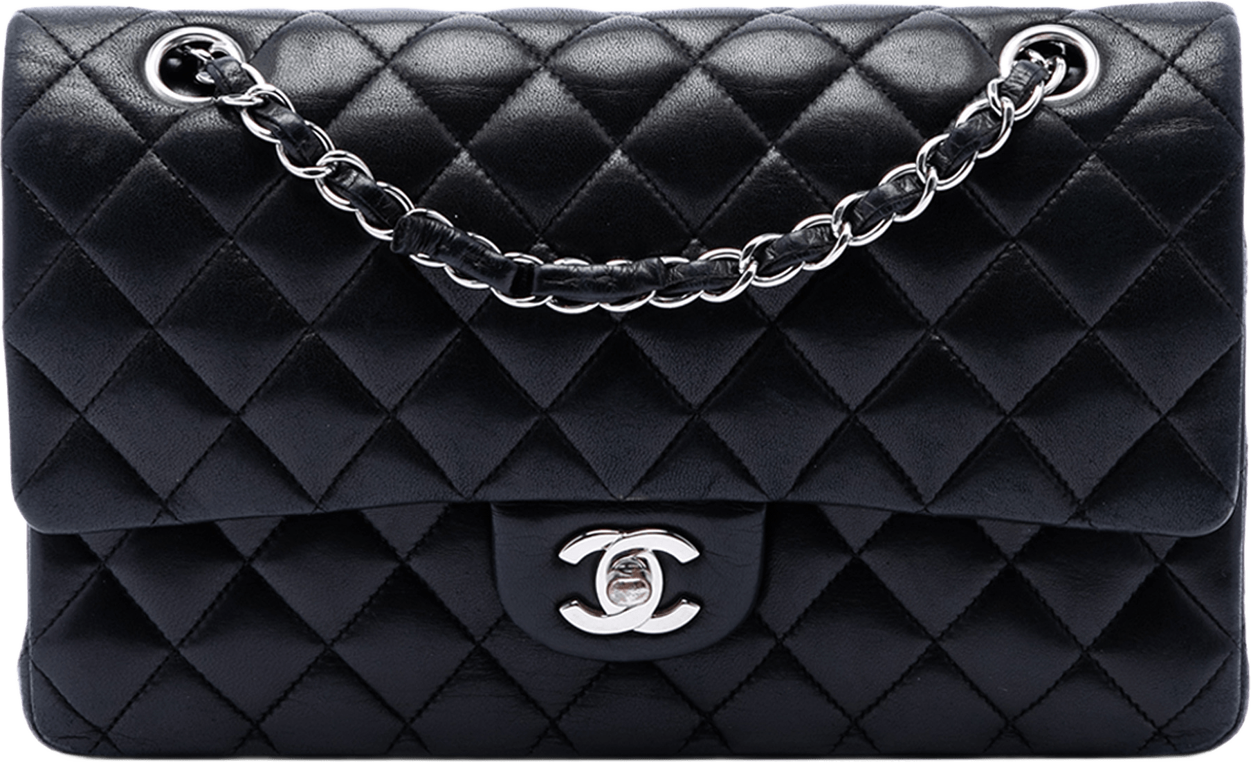 Chanel Jumbo Classic Lambskin Double Flap, från Luxclusif, i färgen svart.