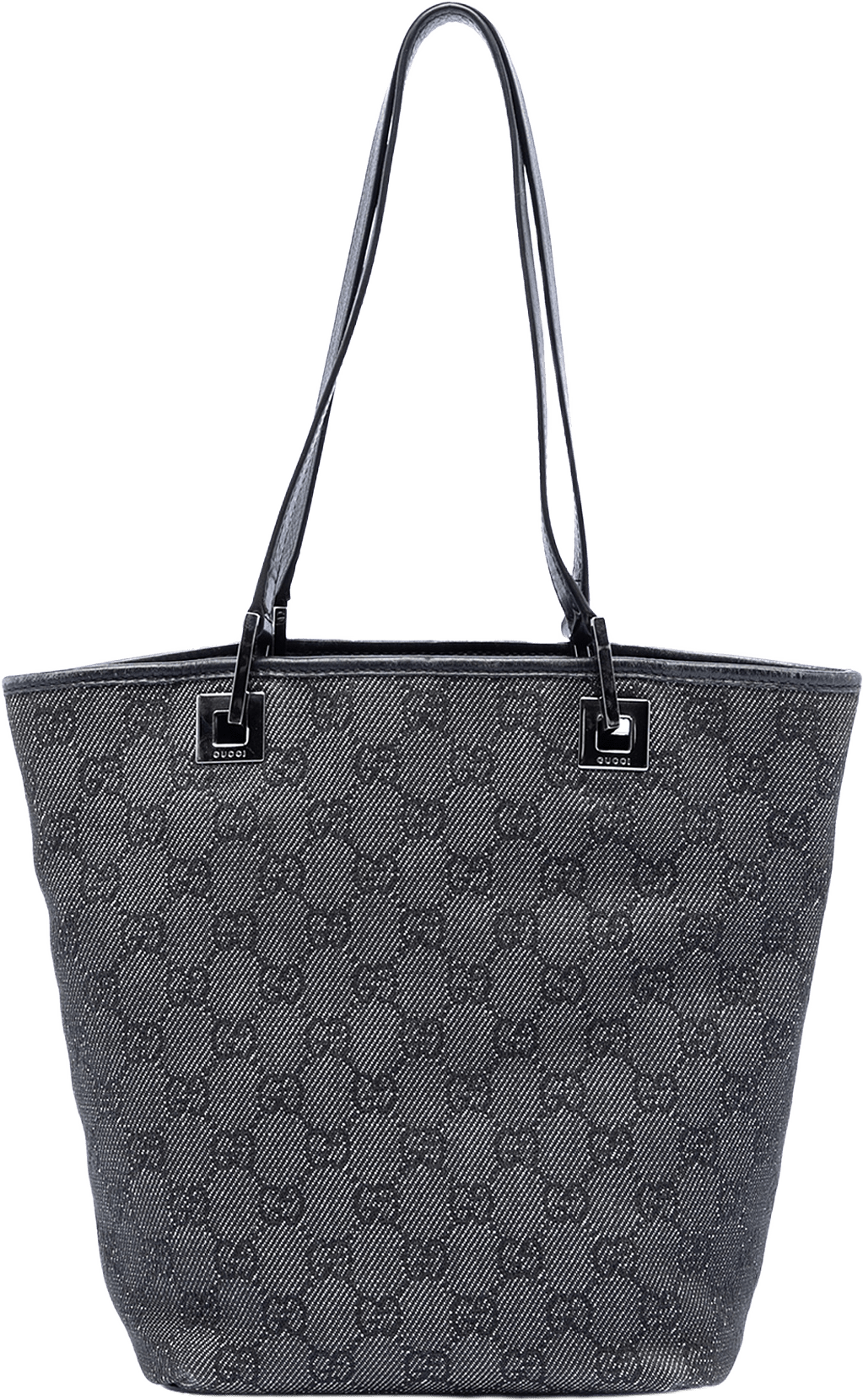 Gucci Gg Denim Shoulder Bag, från Luxclusif, i färgen dark gray.