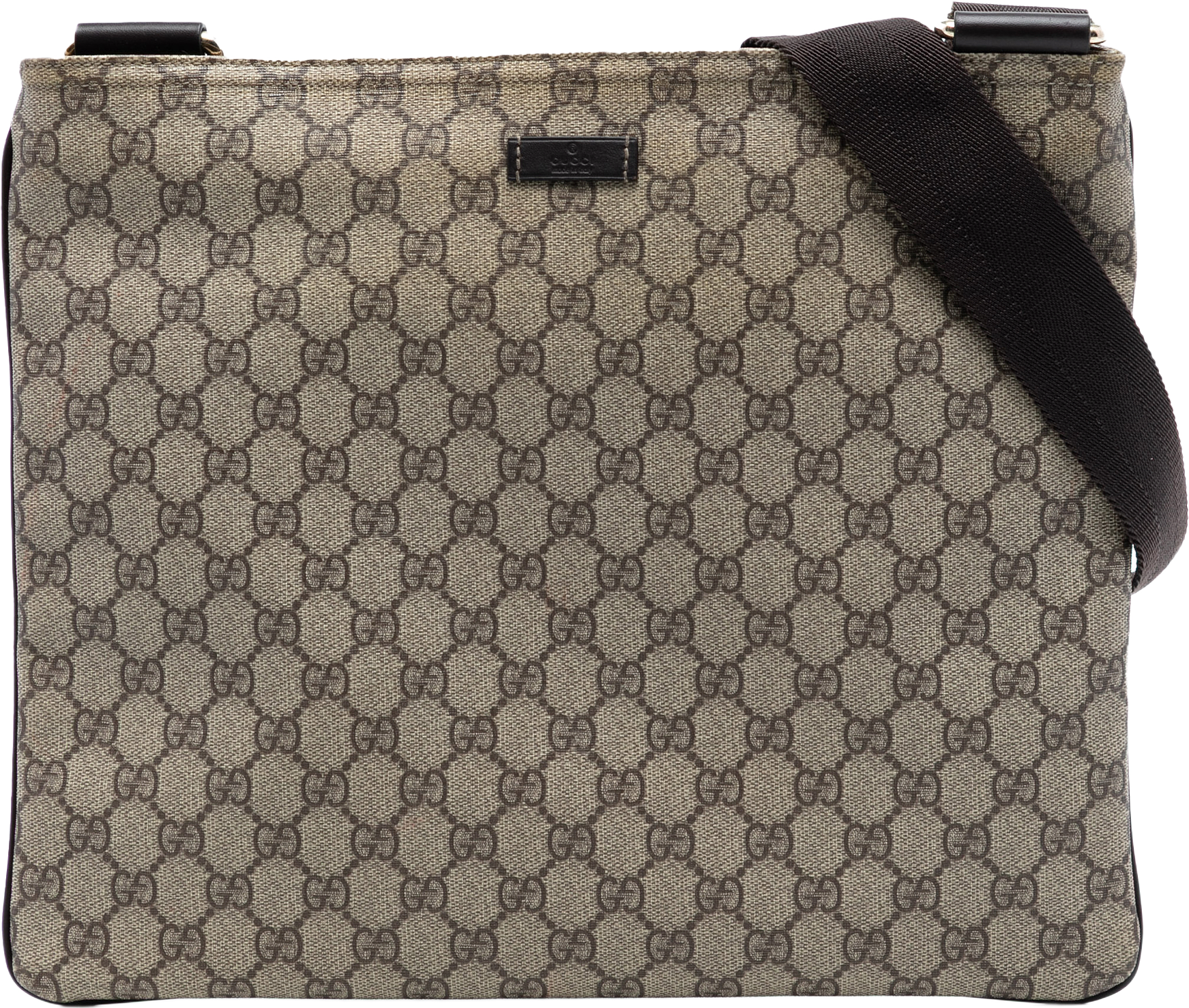 Gucci Gg Supreme Crossbody, från Luxclusif, i färgen beige.