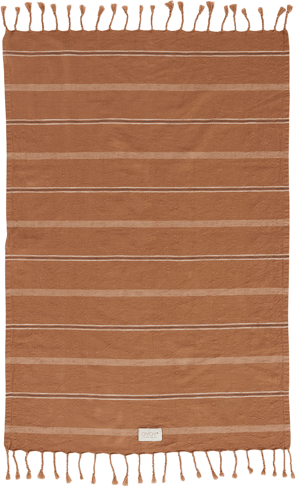 Kyoto Guest Towel, från OYOY Living, i färgen dark caramel.