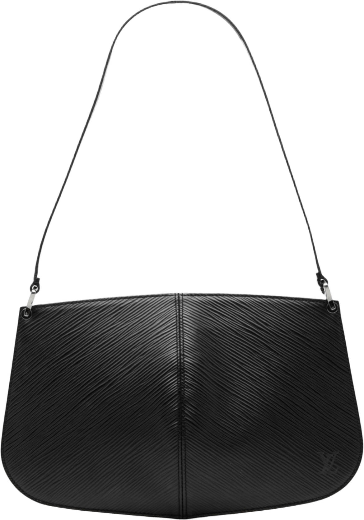 Louis Vuitton Epi Demi Lune Pochette, från Luxclusif, i färgen black.