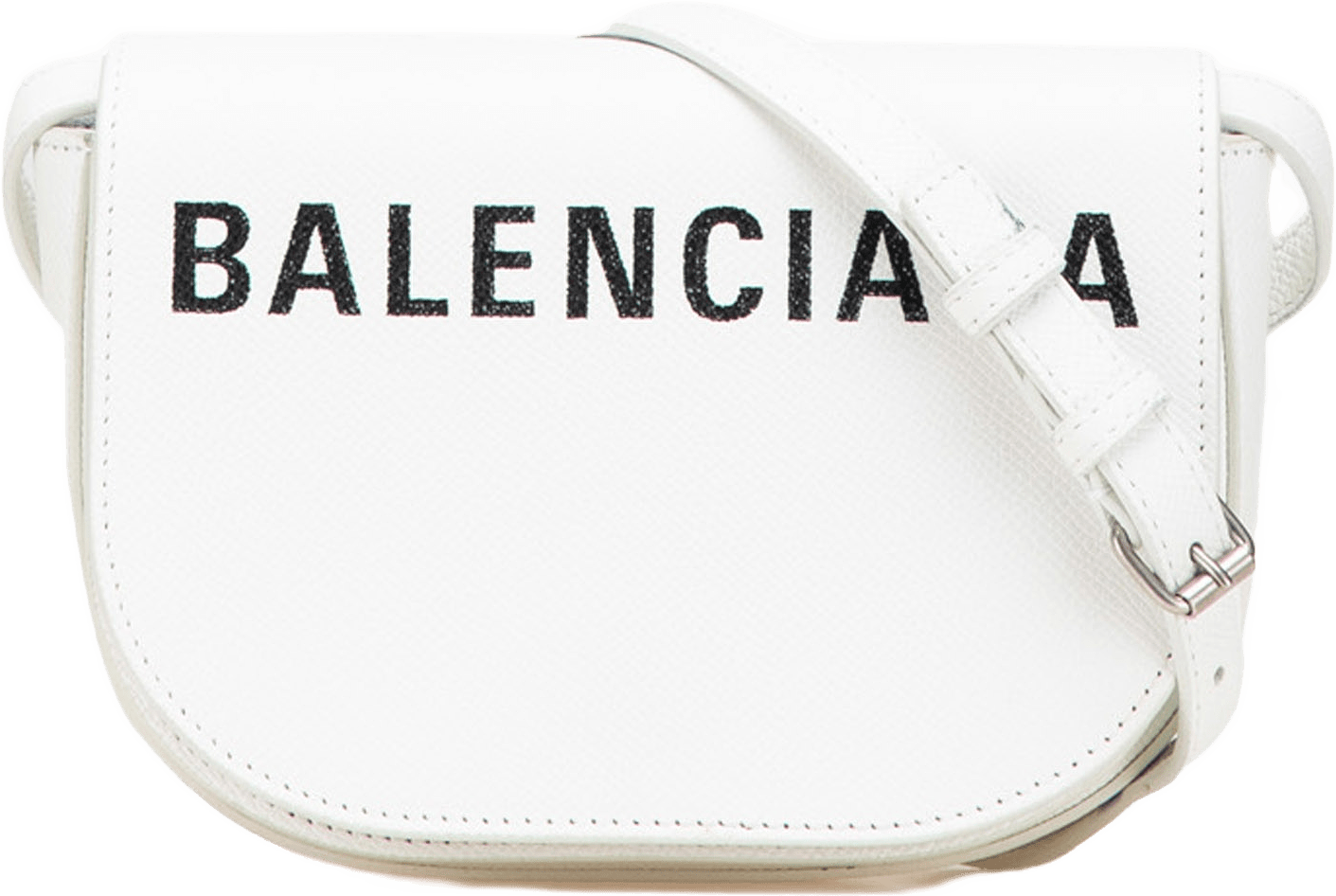 Balenciaga Xs Grained Calfskin Logo Ville Day Crossbody