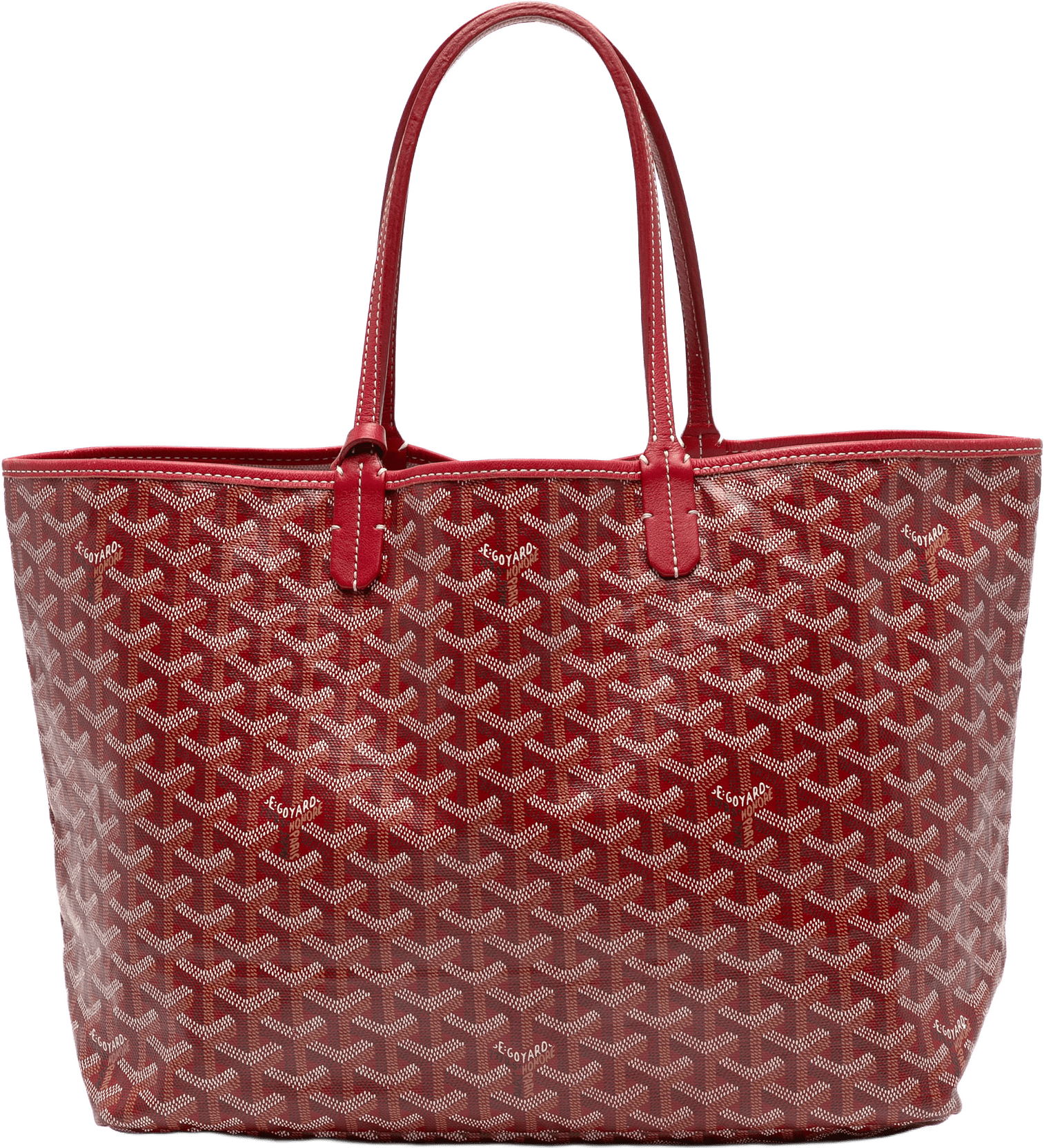 Goyard Goyardine Saint Louis Pm, från Luxclusif, i färgen red.