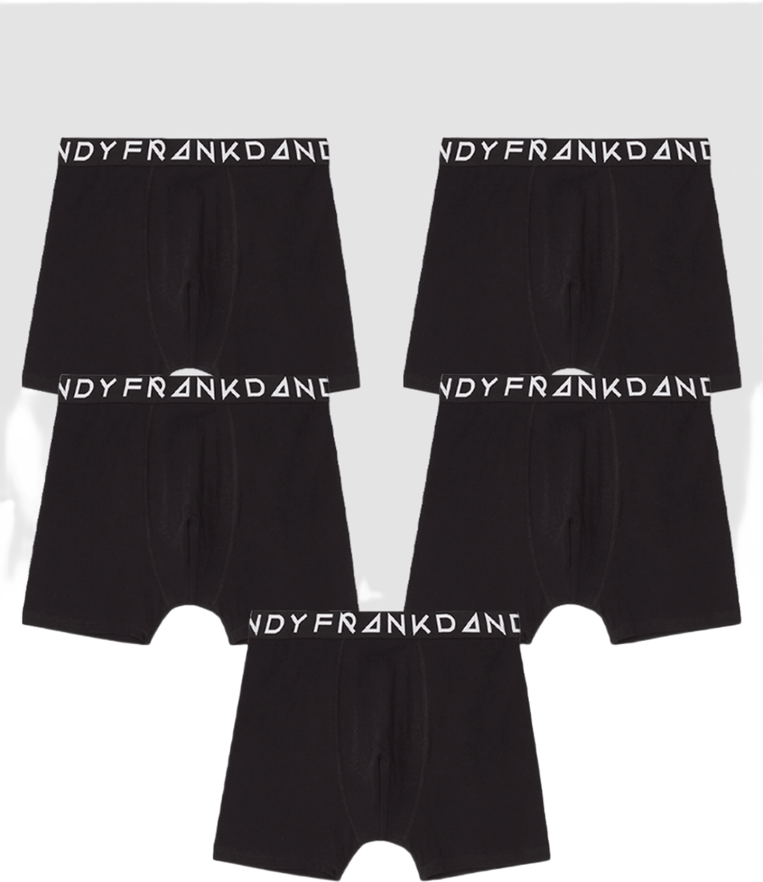5-pack Basic Boxer, från Frank Dandy, i färgen black.