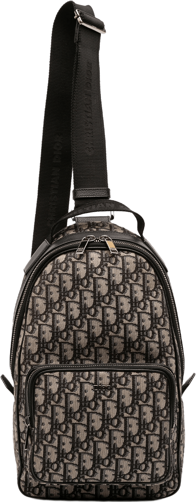 Dior Mini Oblique Canvas Rider Sling Bag, från Luxclusif, i färgen navy.