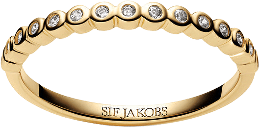 Ring Sarzana, från Sif Jakobs Jewellery, i färgen 18k gold plated.