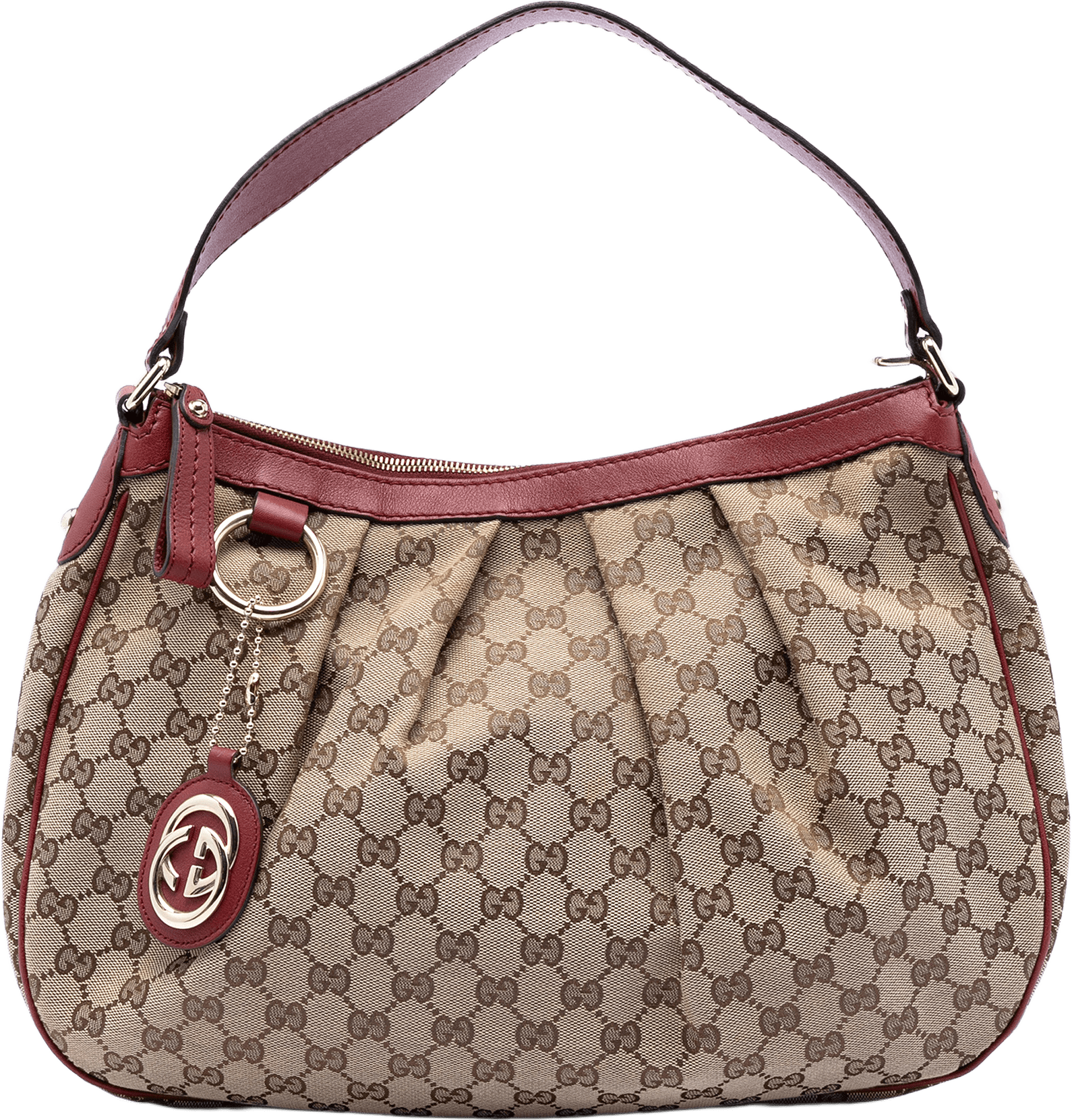 Gucci Gg Canvas Sukey Shoulder Bag, från Luxclusif, i färgen beige.