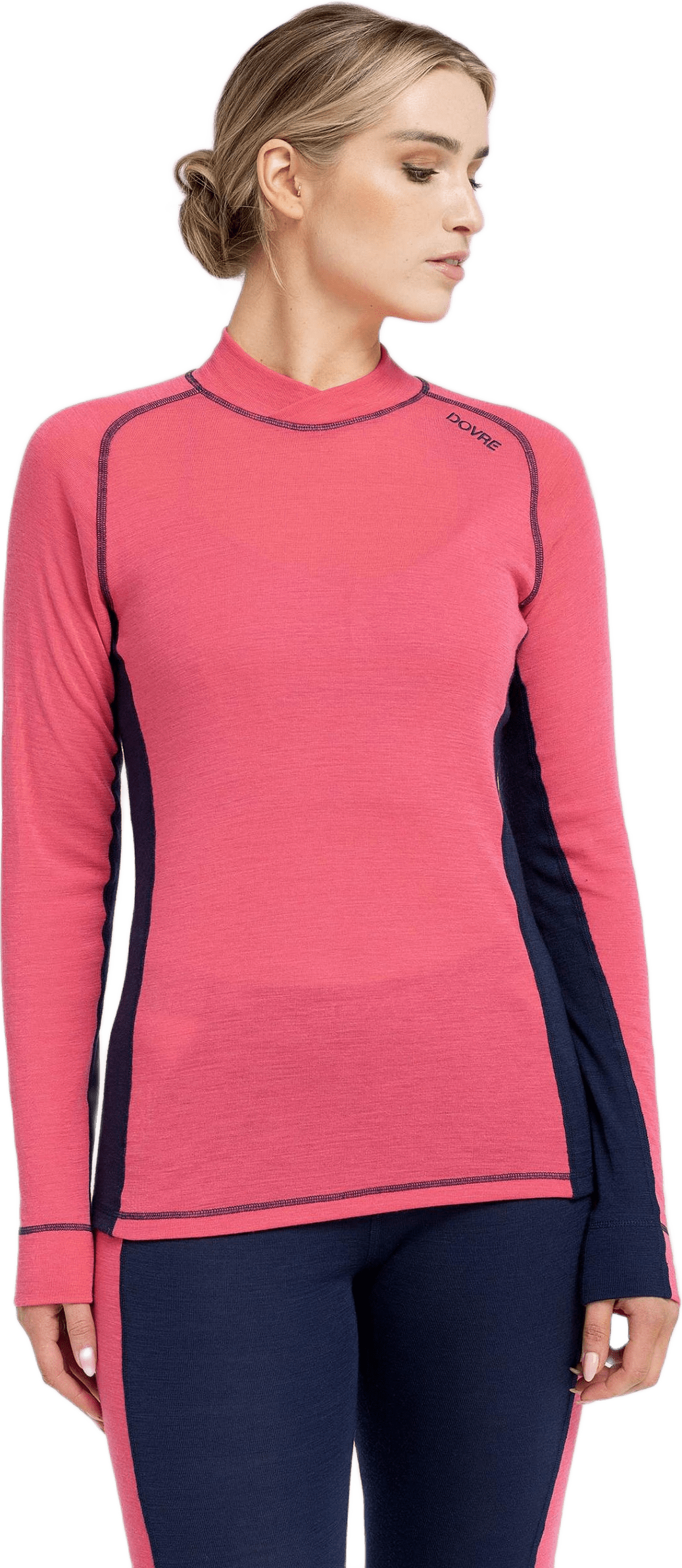 Pullover | 100% Ull | Rosa, från Dovre, i färgen pink.