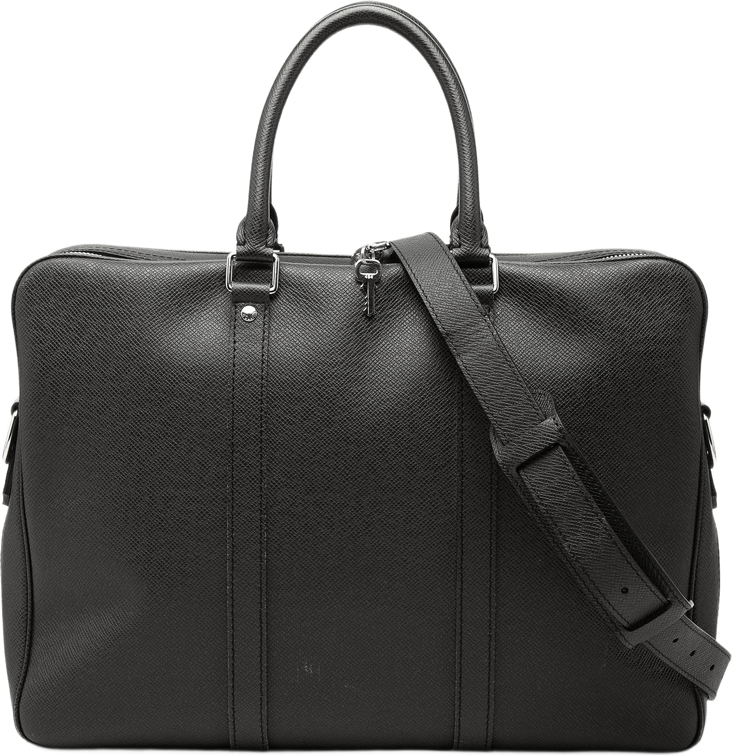 Louis Vuitton Taiga Porte Documents Voyage Pm, från Luxclusif, i färgen svart.