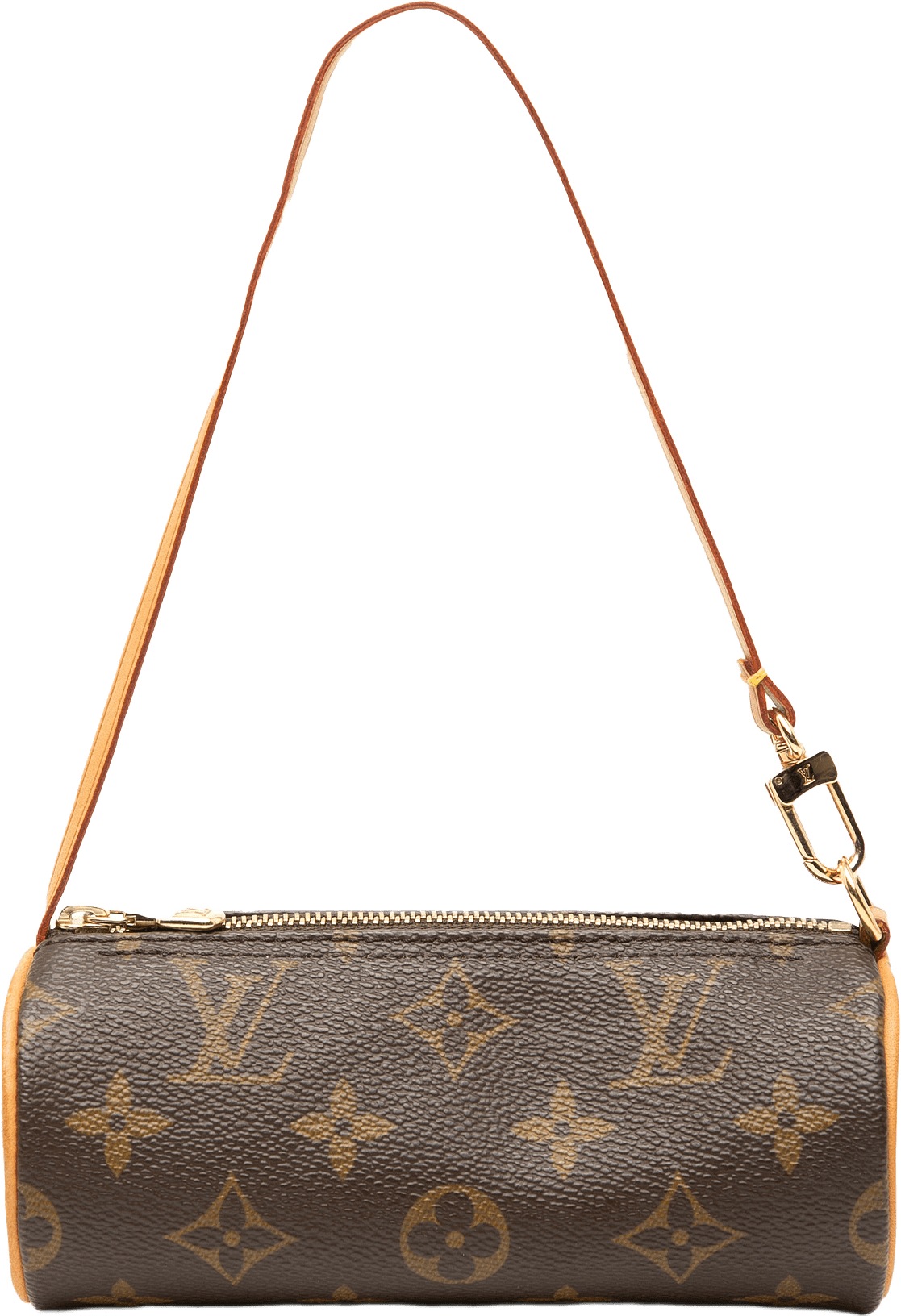 Louis Vuitton Monogram Papillon Pochette, från Luxclusif, i färgen brown.