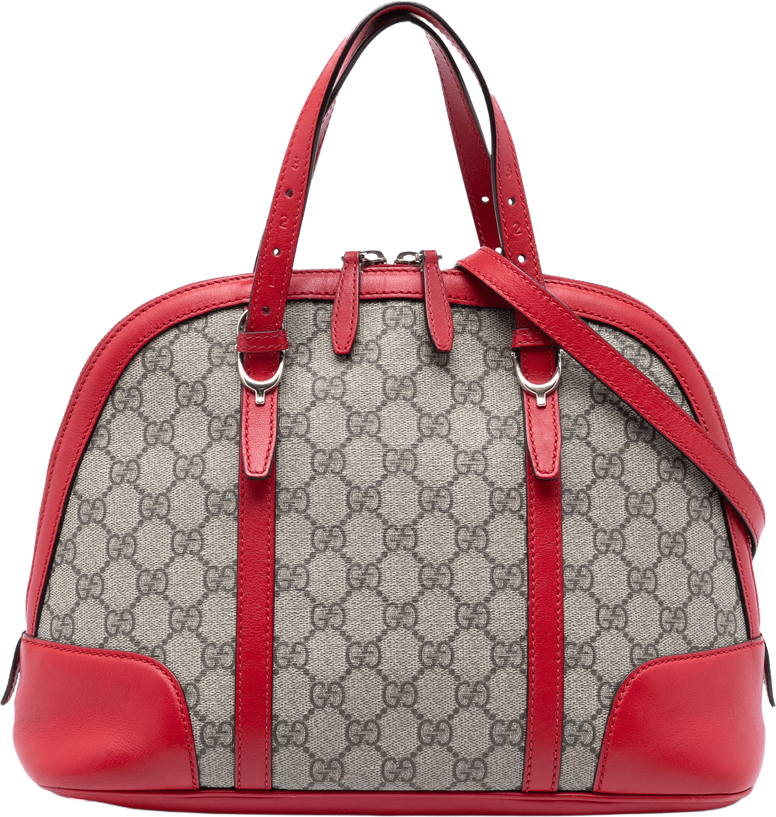 Gucci Small Gg Supreme Nice Dome Satchel, från Luxclusif, i färgen beige.