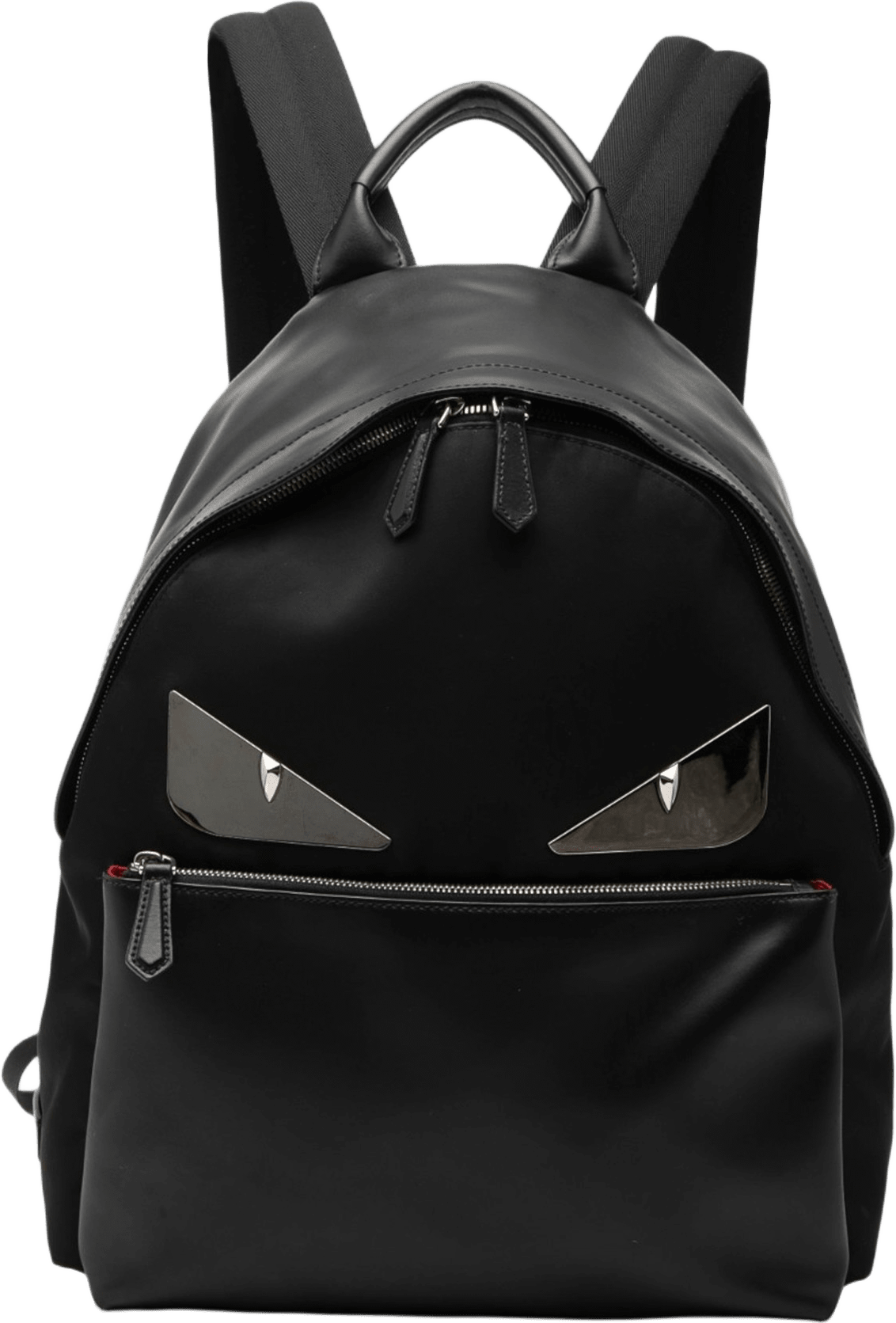 Fendi Nylon And Leather Bug Eyes Monster Backpack, från Luxclusif, i färgen black.