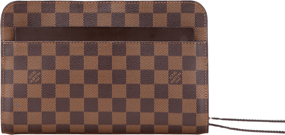 Louis Vuitton Damier Ebene Saint Louis Pochette, från Luxclusif, i färgen brown.