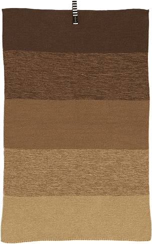 Niji Mini Towel, från OYOY Living, i färgen brown.