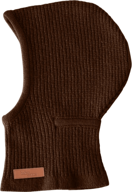 Balaclava, från BabyMocs, i färgen brown.