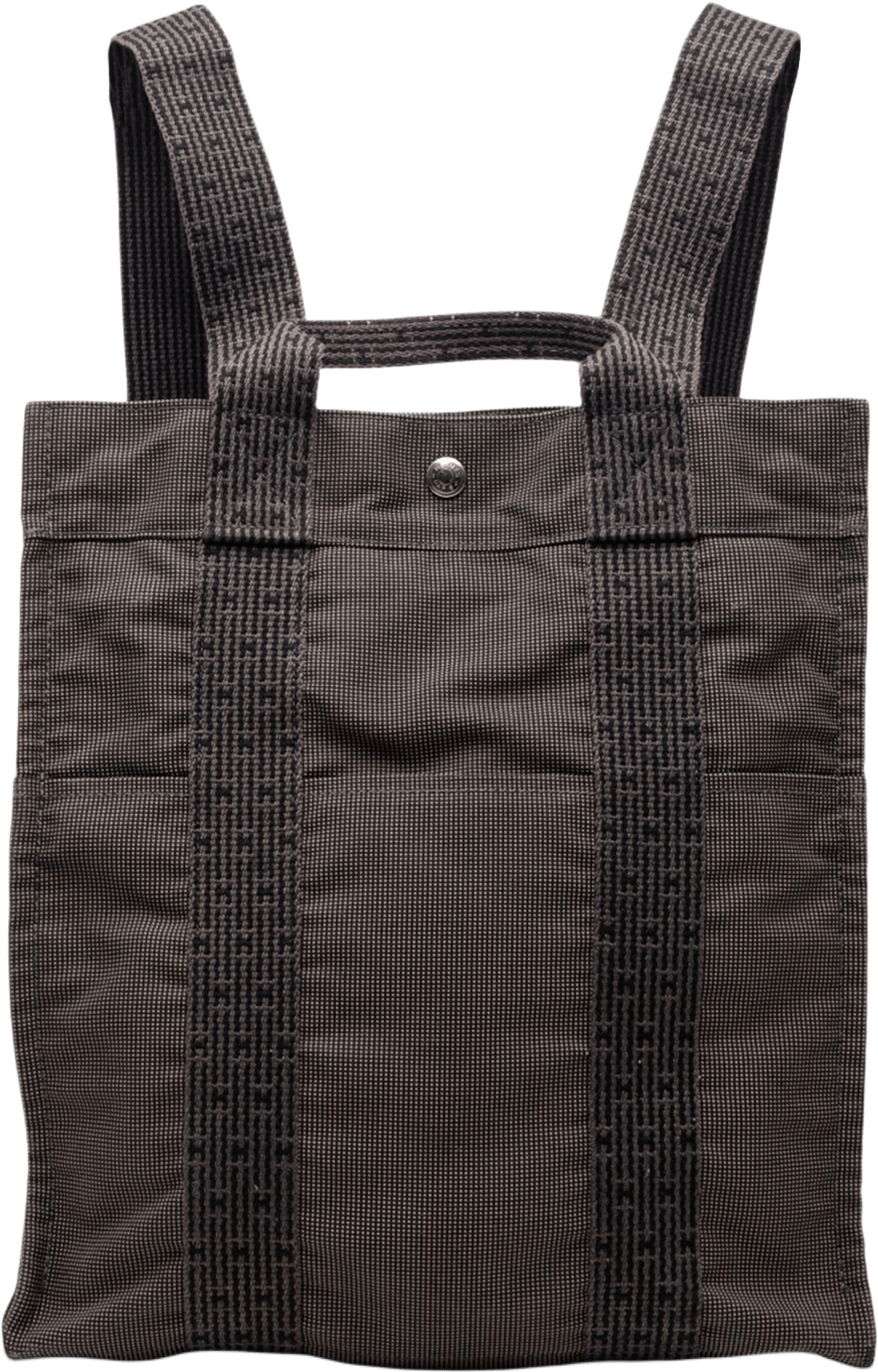 Hermès Canvas Herline Backpack Mm, från Luxclusif, i färgen gray.