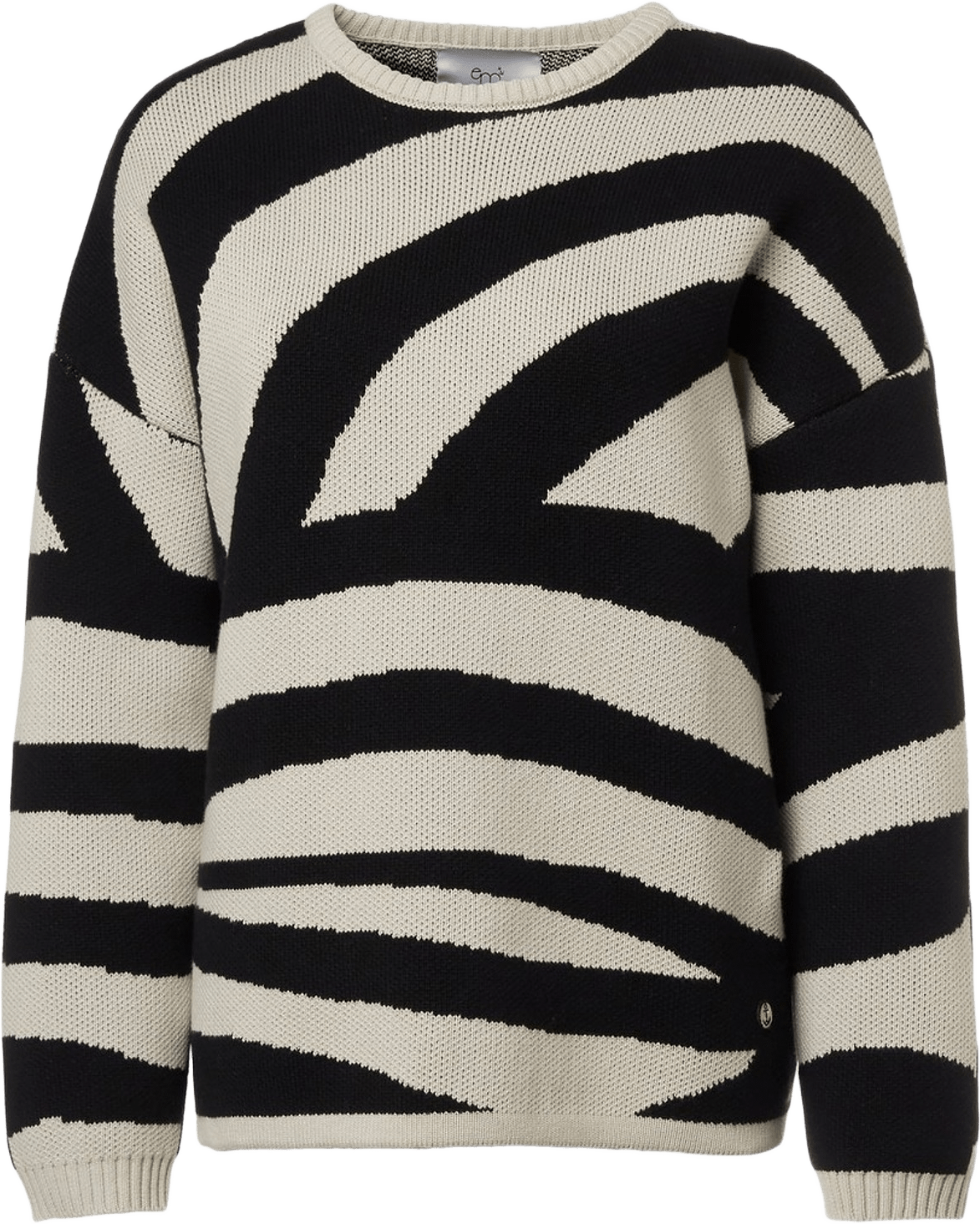 Windy Wave Tröja Svart, från emmamalena, i färgen svart.