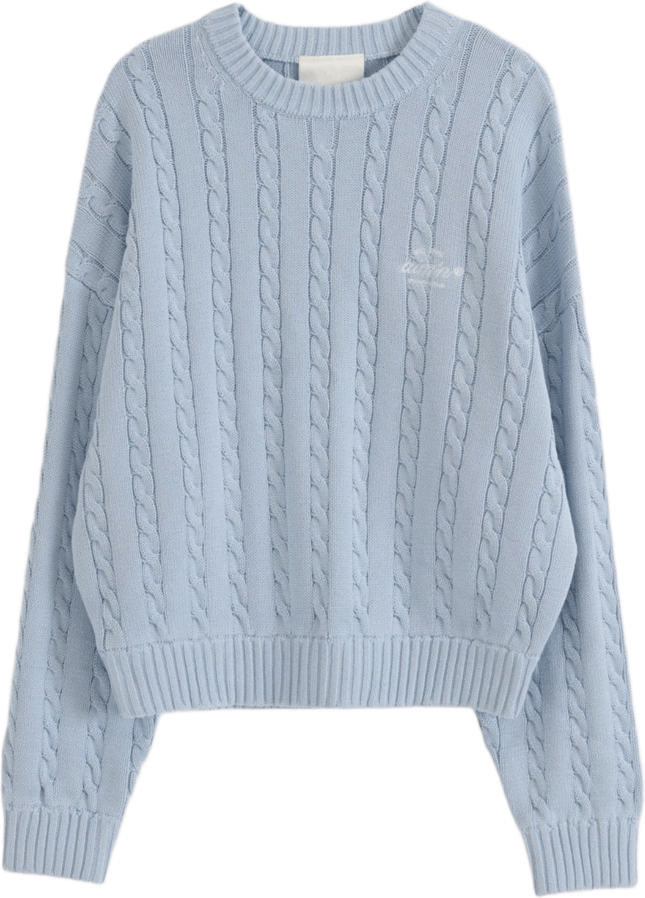 Club Cable Knit Sweater, från aim'n, i färgen aura.