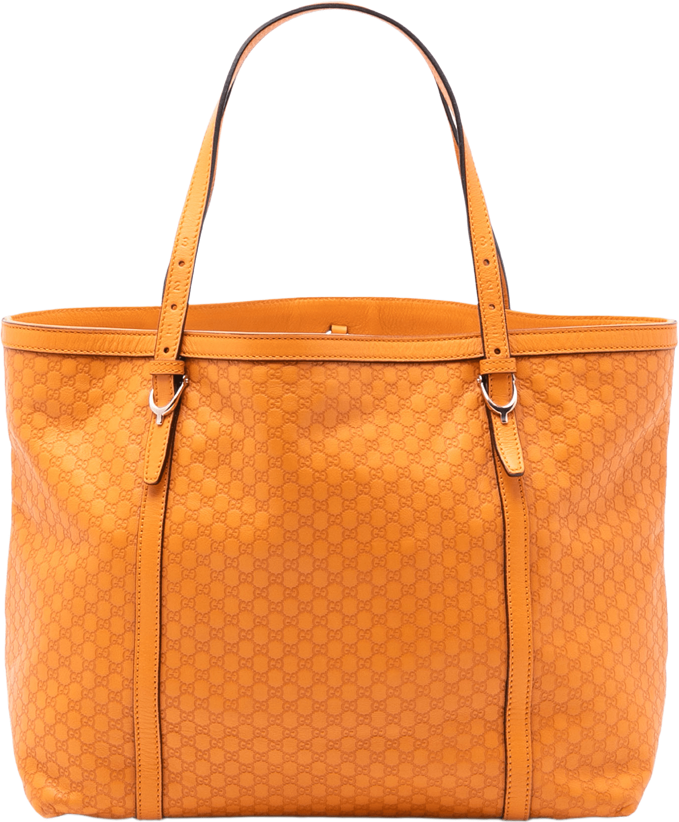 Gucci Microguccissima Nice Tote, från Luxclusif, i färgen orange.