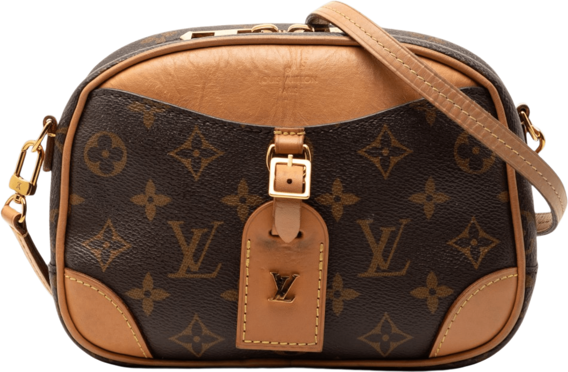 Louis Vuitton Monogram Mini Deauville, från Luxclusif, i färgen brown.