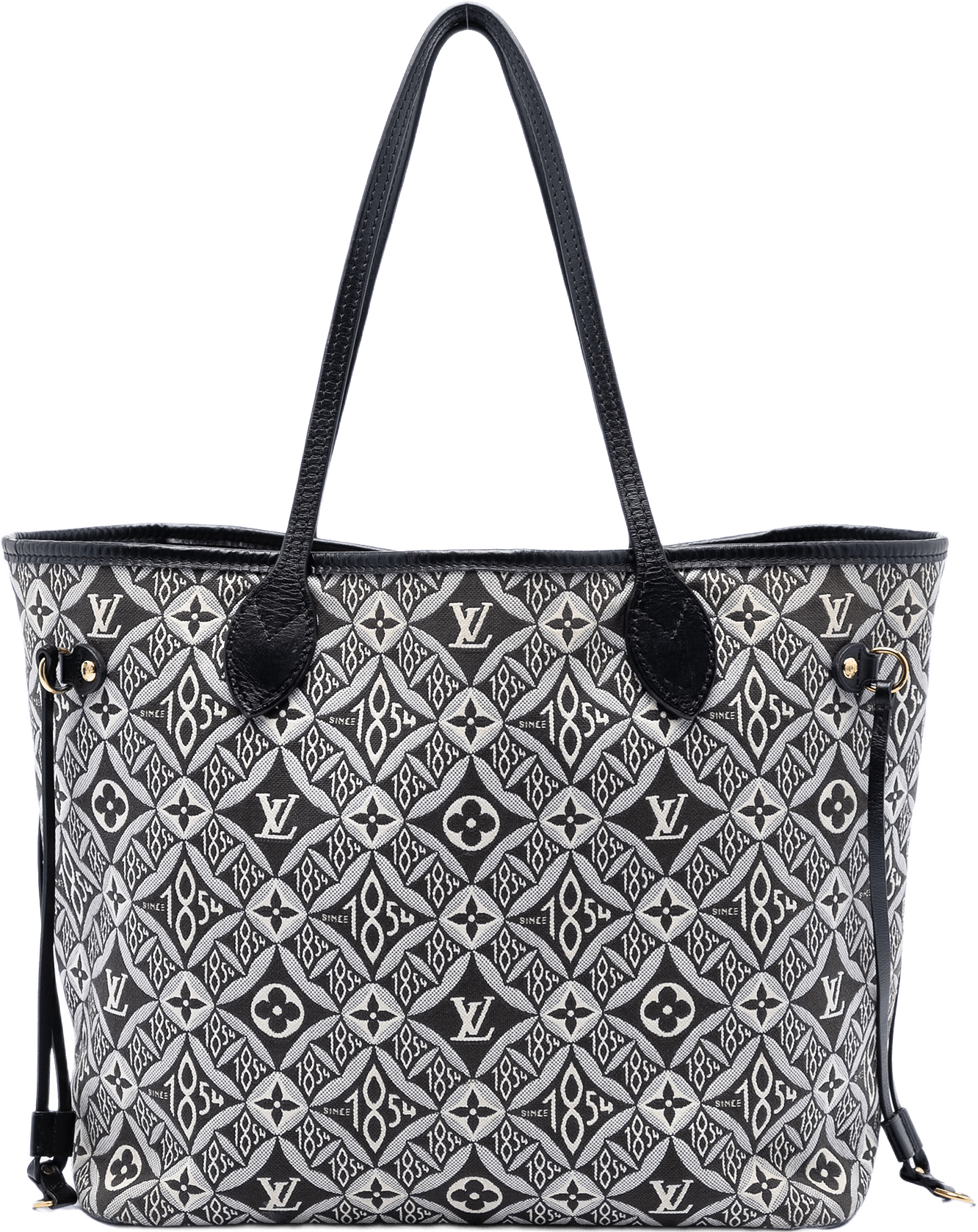 Louis Vuitton Monogram Jacquard Since 1854 Neverfull Mm, från Luxclusif, i färgen svart.