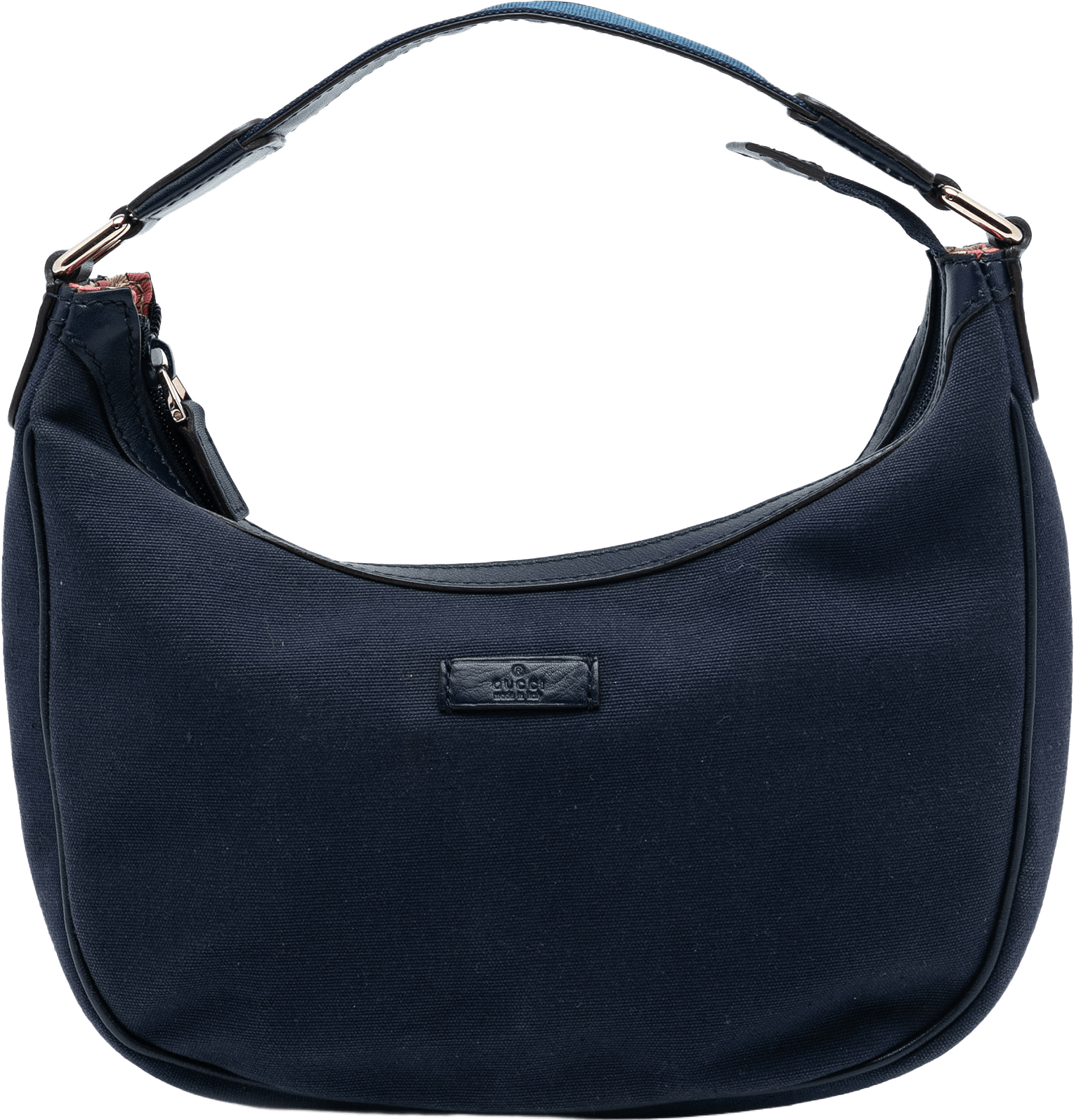 Gucci Medium Canvas Pop Handbag, från Luxclusif, i färgen navy.