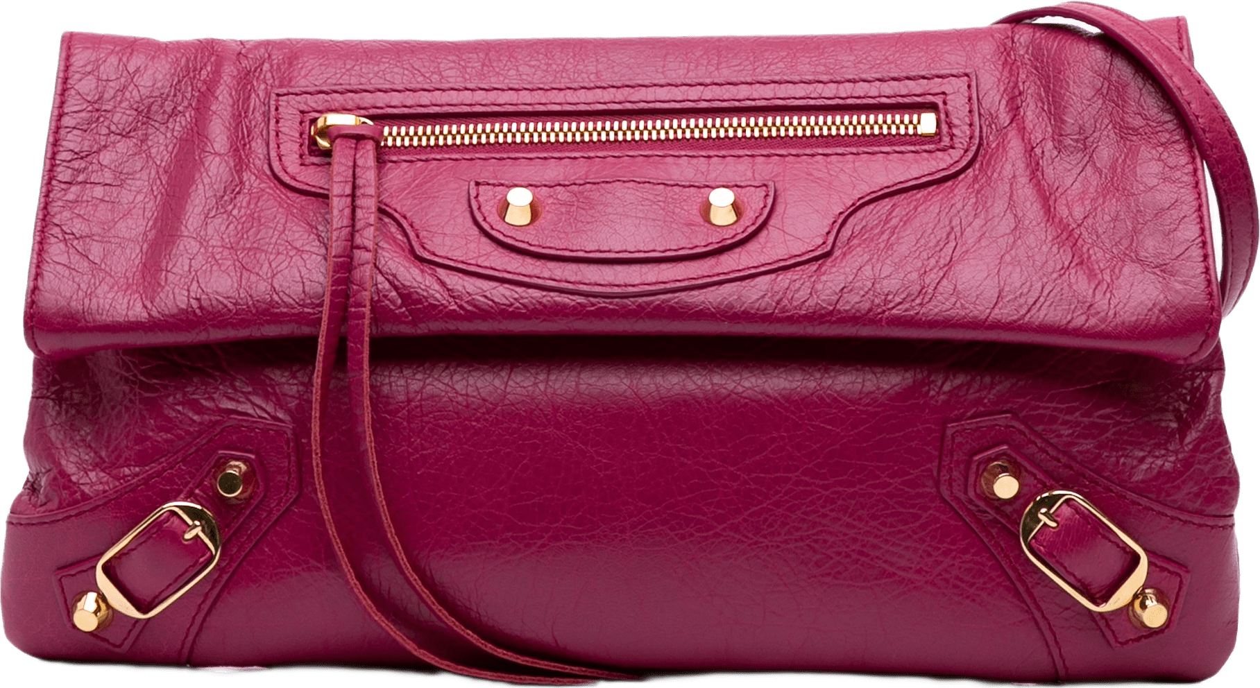Balenciaga Lambskin Motocross Classic Giant 12 Envelope Crossbody