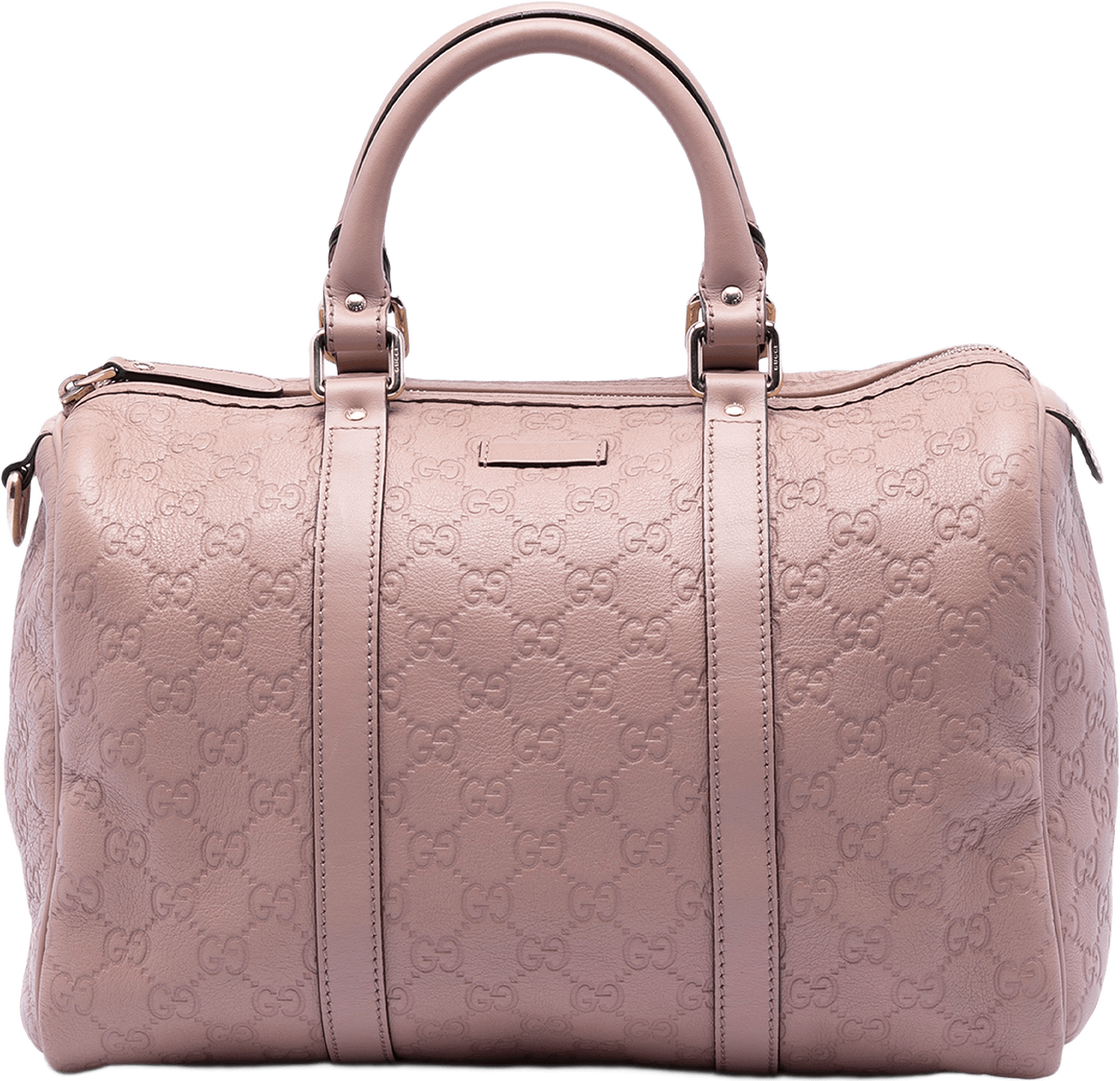 Gucci Medium Guccissima Joy Boston Bag, från Luxclusif, i färgen light pink.