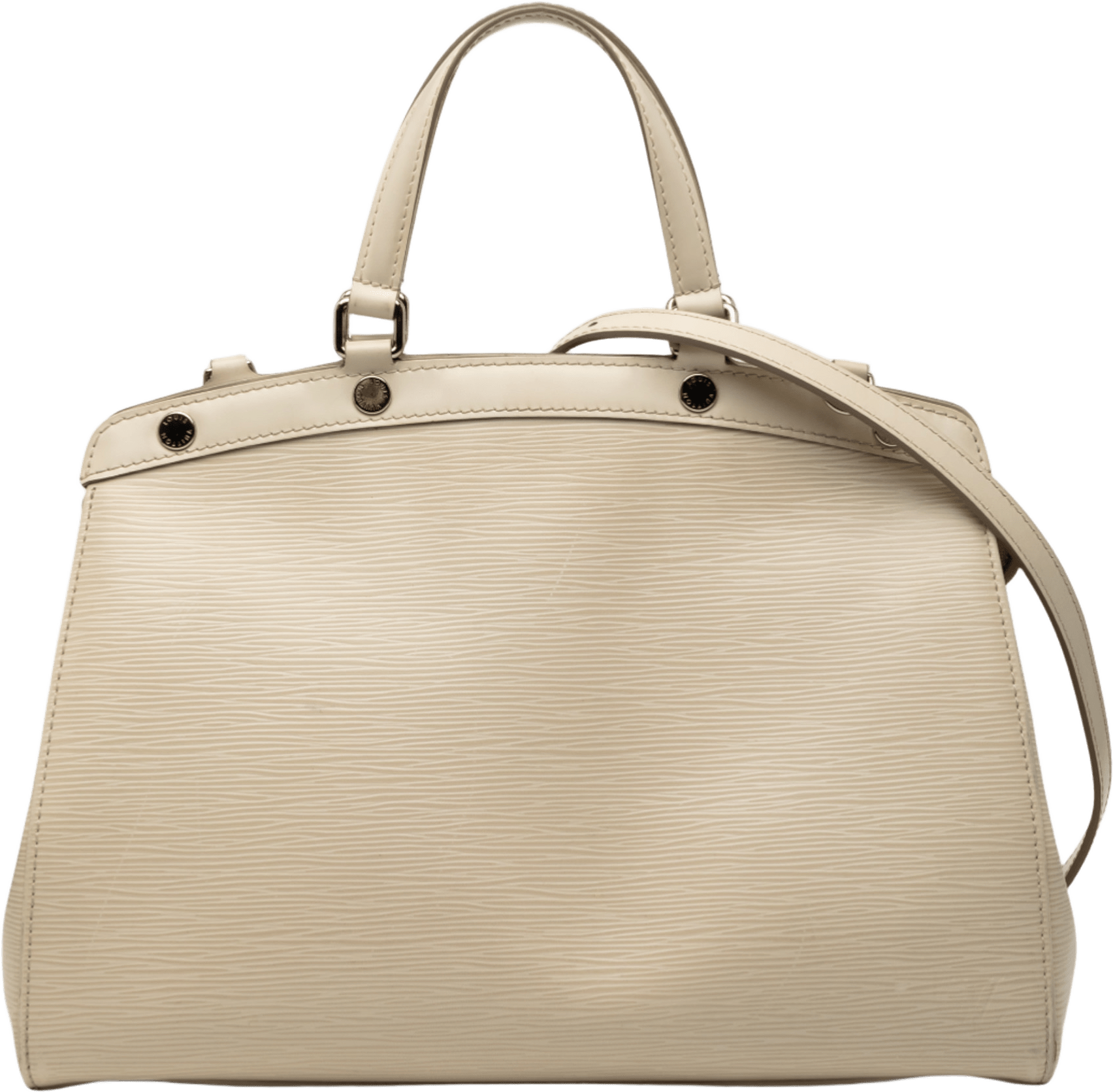 Louis Vuitton Epi Brea Mm, från Luxclusif, i färgen light beige.
