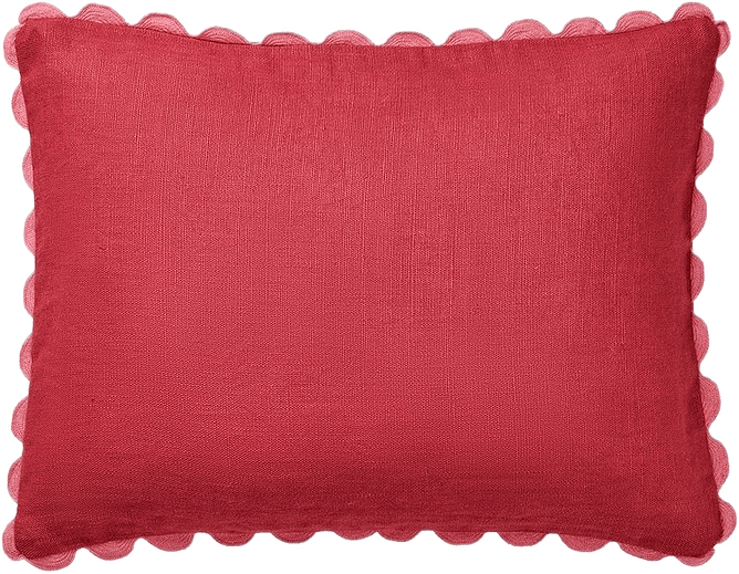 Willow Kuddfodral - 30x40 Cm, från Pick A Poppy, i färgen burgundy.