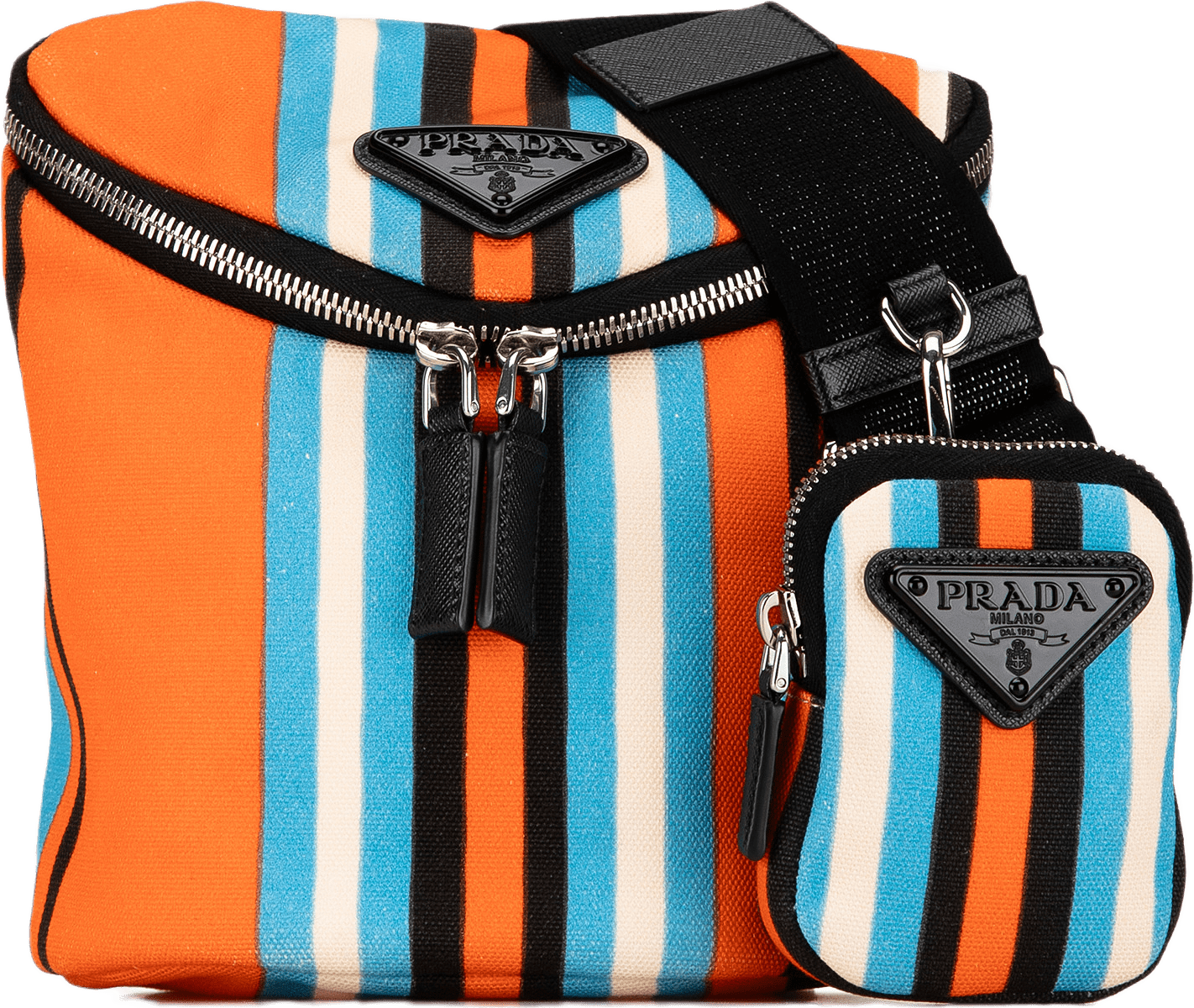 Prada Canapa Baiadera Crossbody Bag