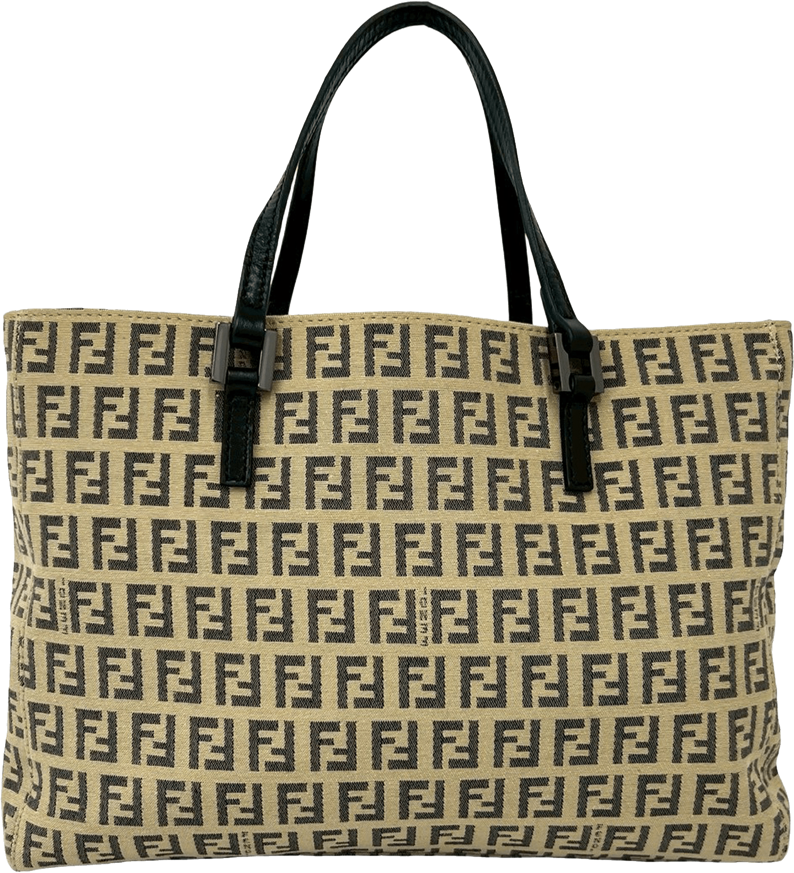 Fendi Zucchino Canvas Tote, från Luxclusif, i färgen beige.