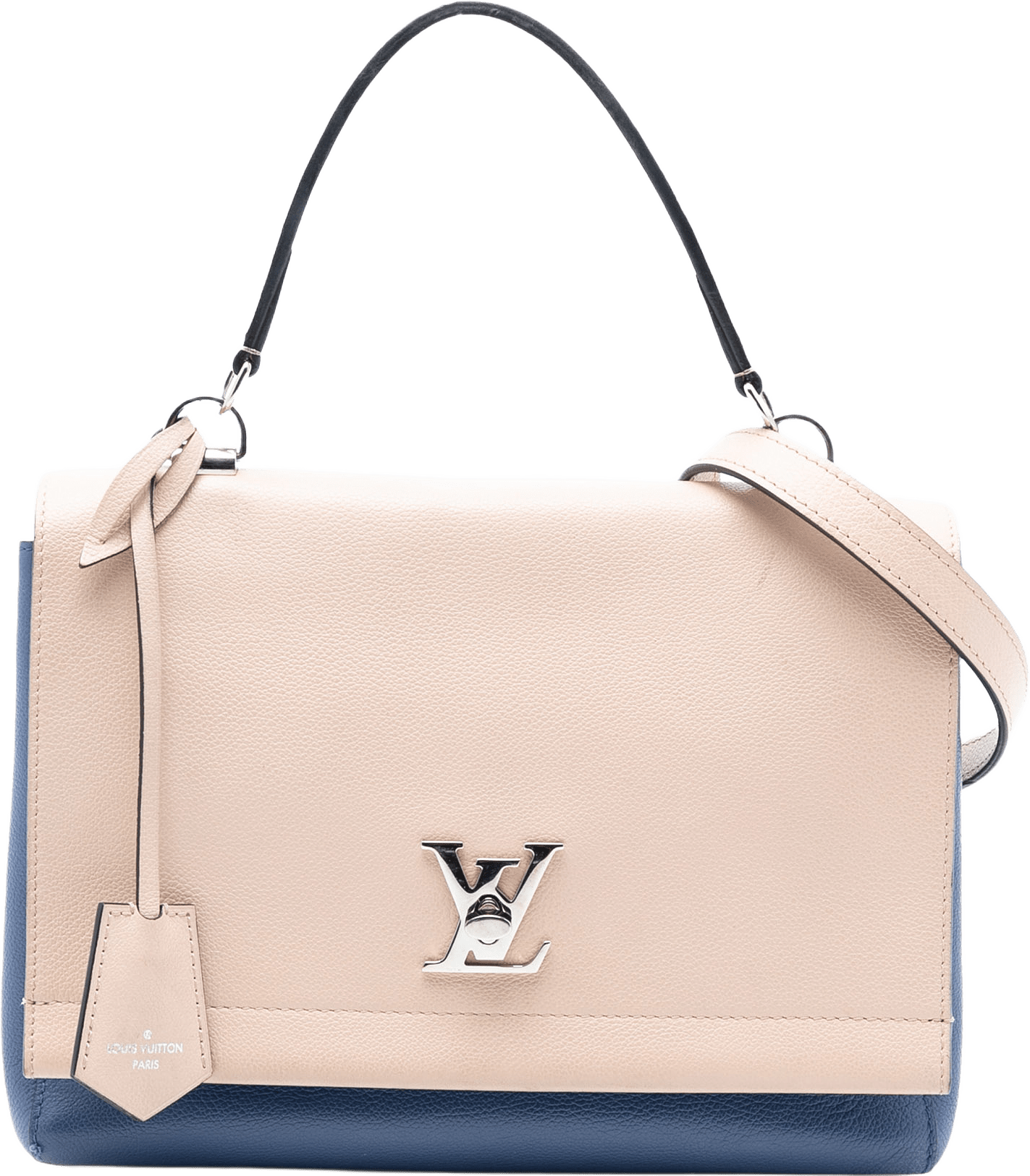 Louis Vuitton Bicolor Leather Lockme Ii, från Luxclusif, i färgen beige.