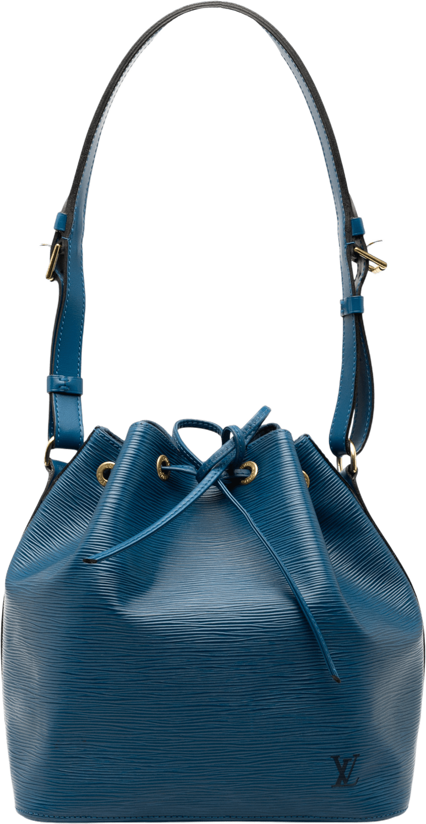 Louis Vuitton Epi Petit Noe, från Luxclusif, i färgen blue.