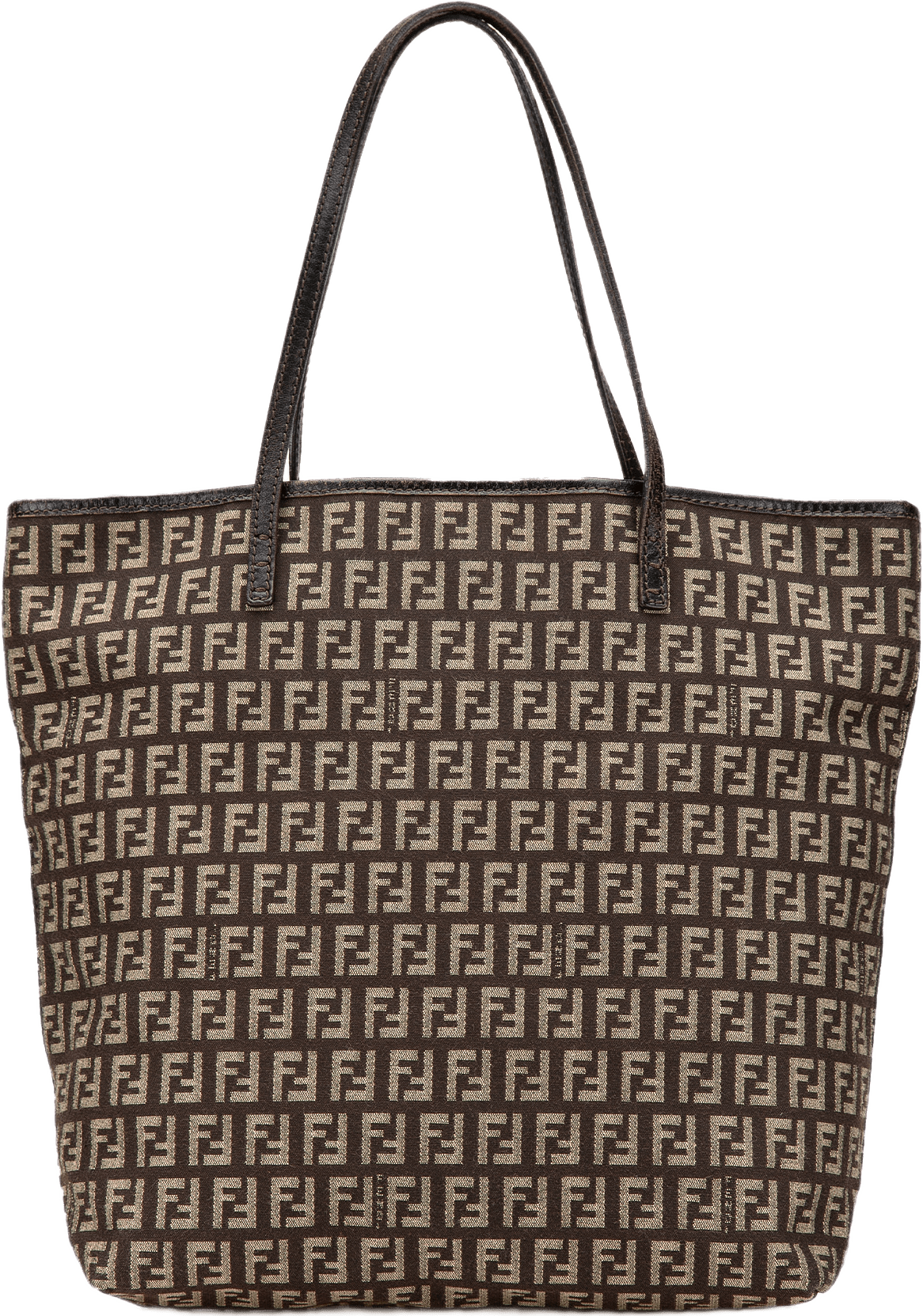 Fendi Zucchino Canvas Tote, från Luxclusif, i färgen brun.